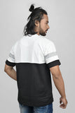 JACOB LOUIS White-Grey-Black Striped Trendy Premium Round Neck T-Shirt For Men ⭐⭐⭐⭐⭐