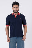 JACOB LOUIS Cotton Blended Regular Fit Polo T-Shirt for men
