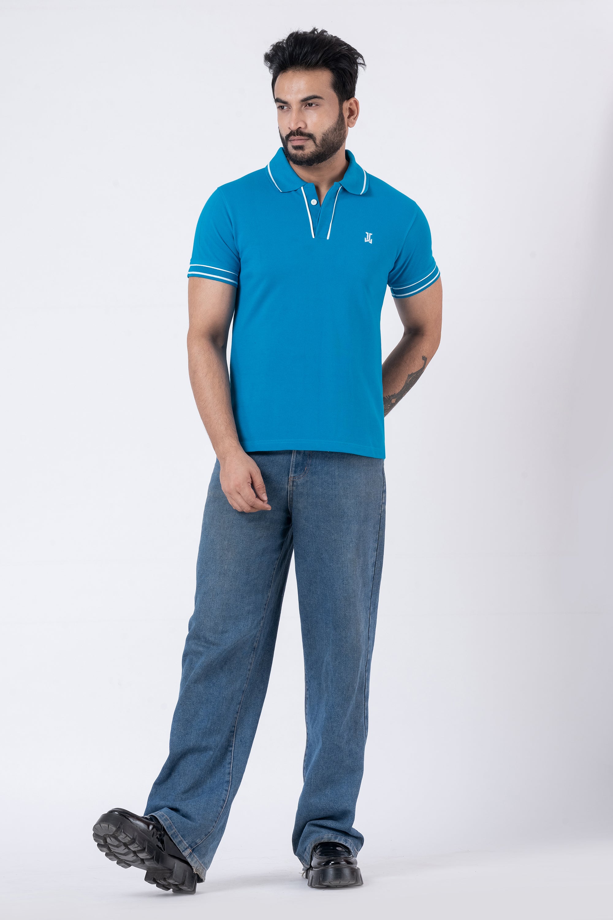 JACOB LOUIS Cotton Blended Premium Polo T-Shirt For Men ⭐⭐⭐⭐⭐