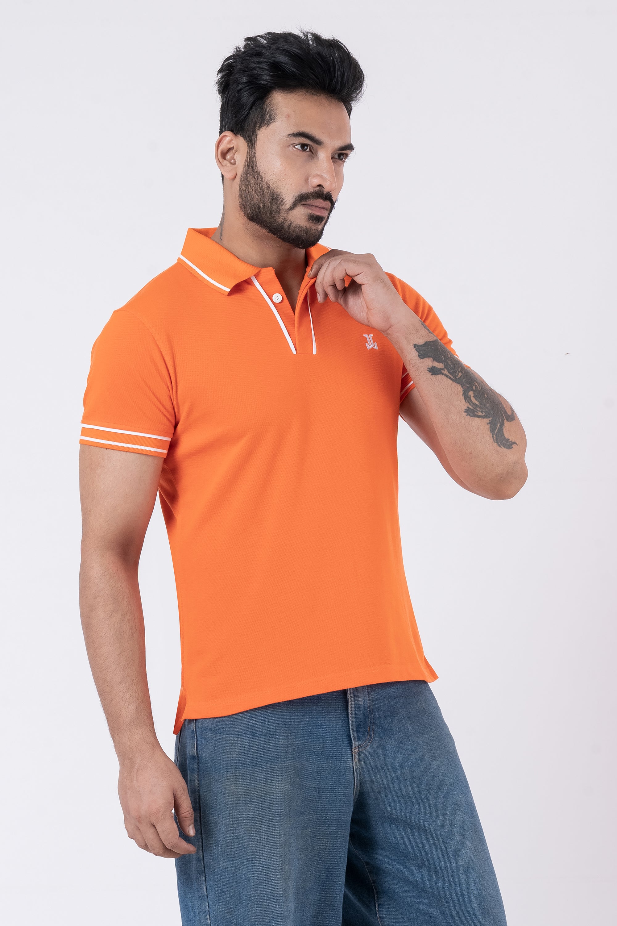JACOB LOUIS Cotton Blended Premium Polo T-Shirt For Men ⭐⭐⭐⭐⭐