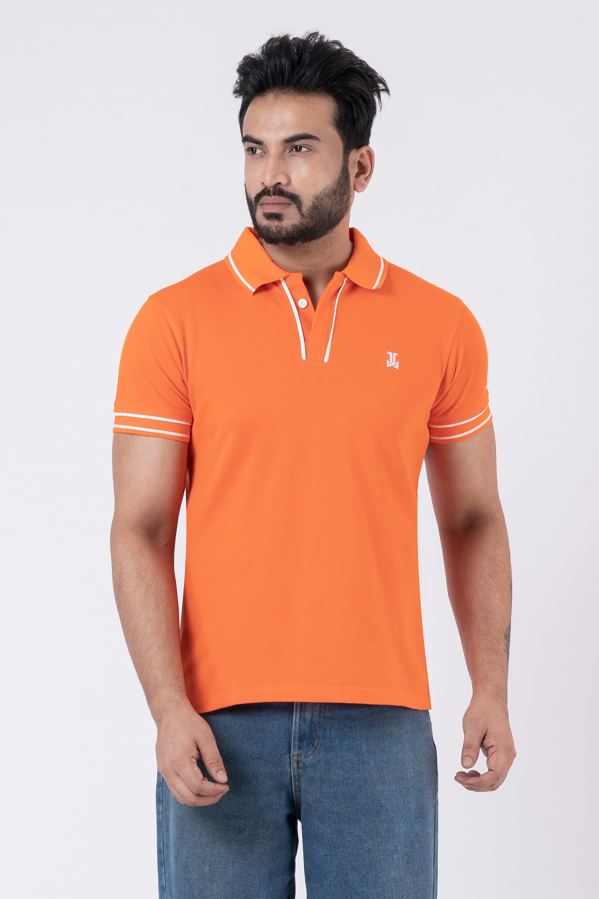 JACOB LOUIS Cotton Blended Premium Polo T-Shirt For Men ⭐⭐⭐⭐⭐