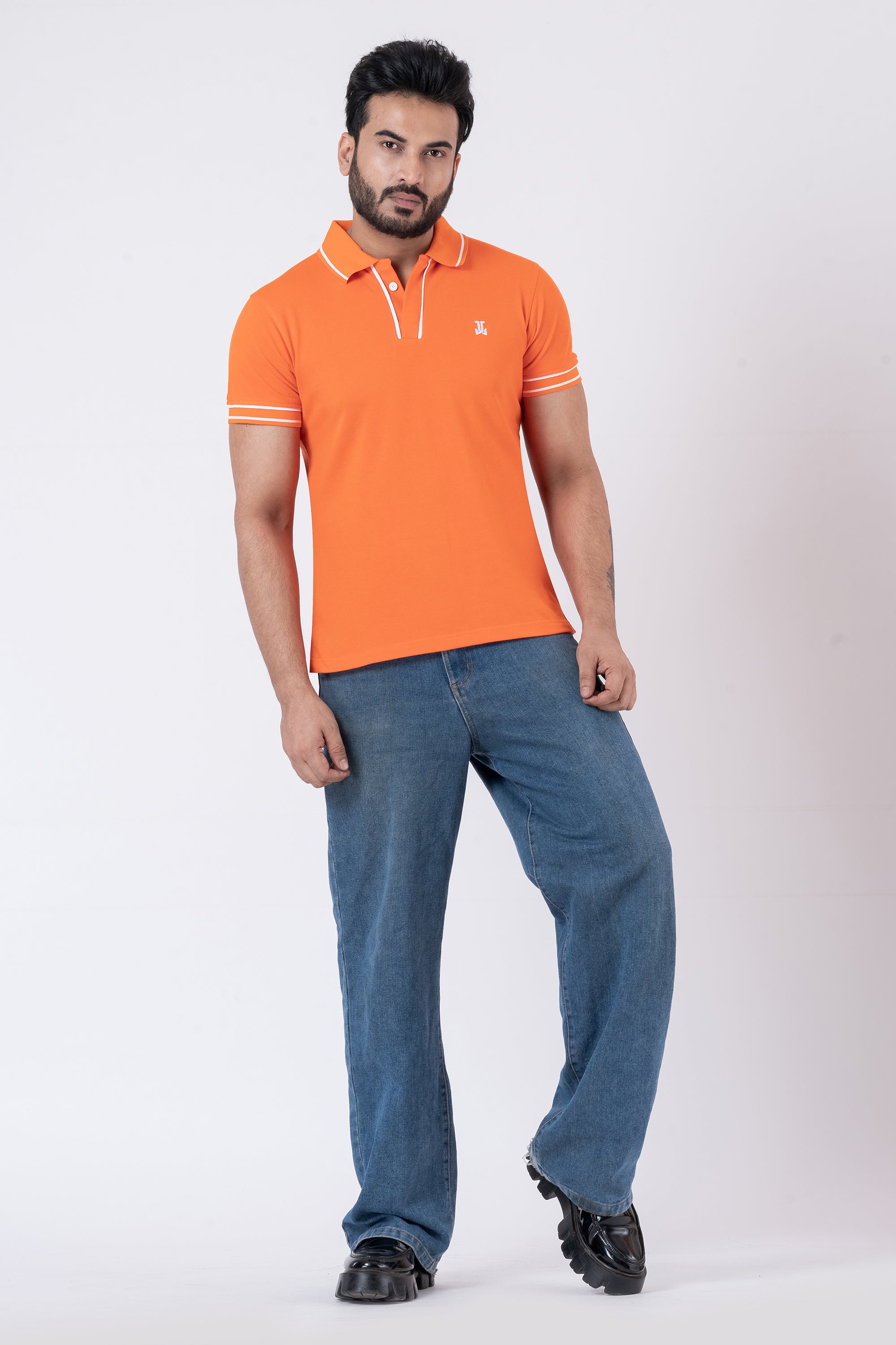 JACOB LOUIS Cotton Blended Premium Polo T-Shirt For Men ⭐⭐⭐⭐⭐