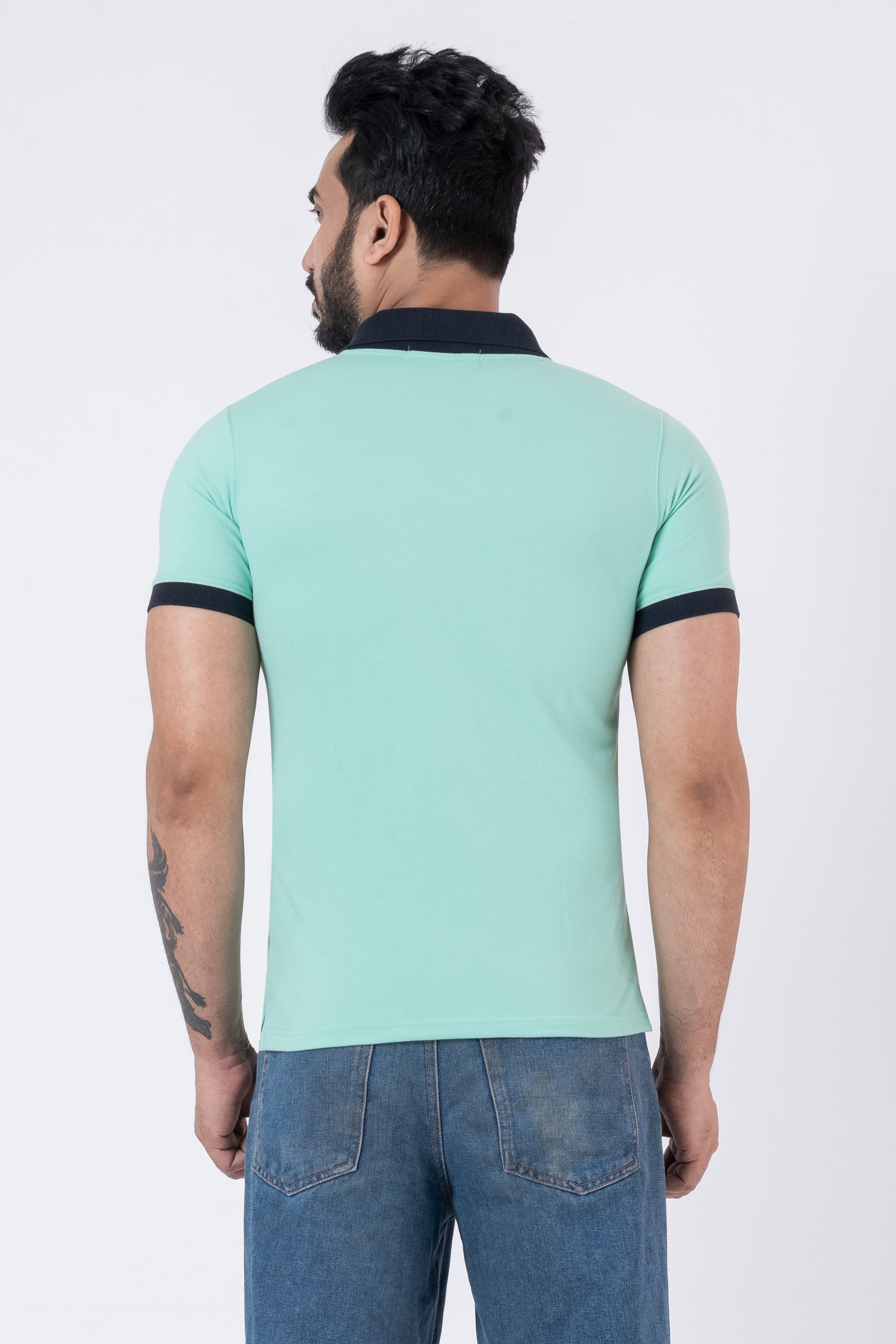 JACOB LOUIS  Cotton Blended Regular Fit Polo T-Shirt for men