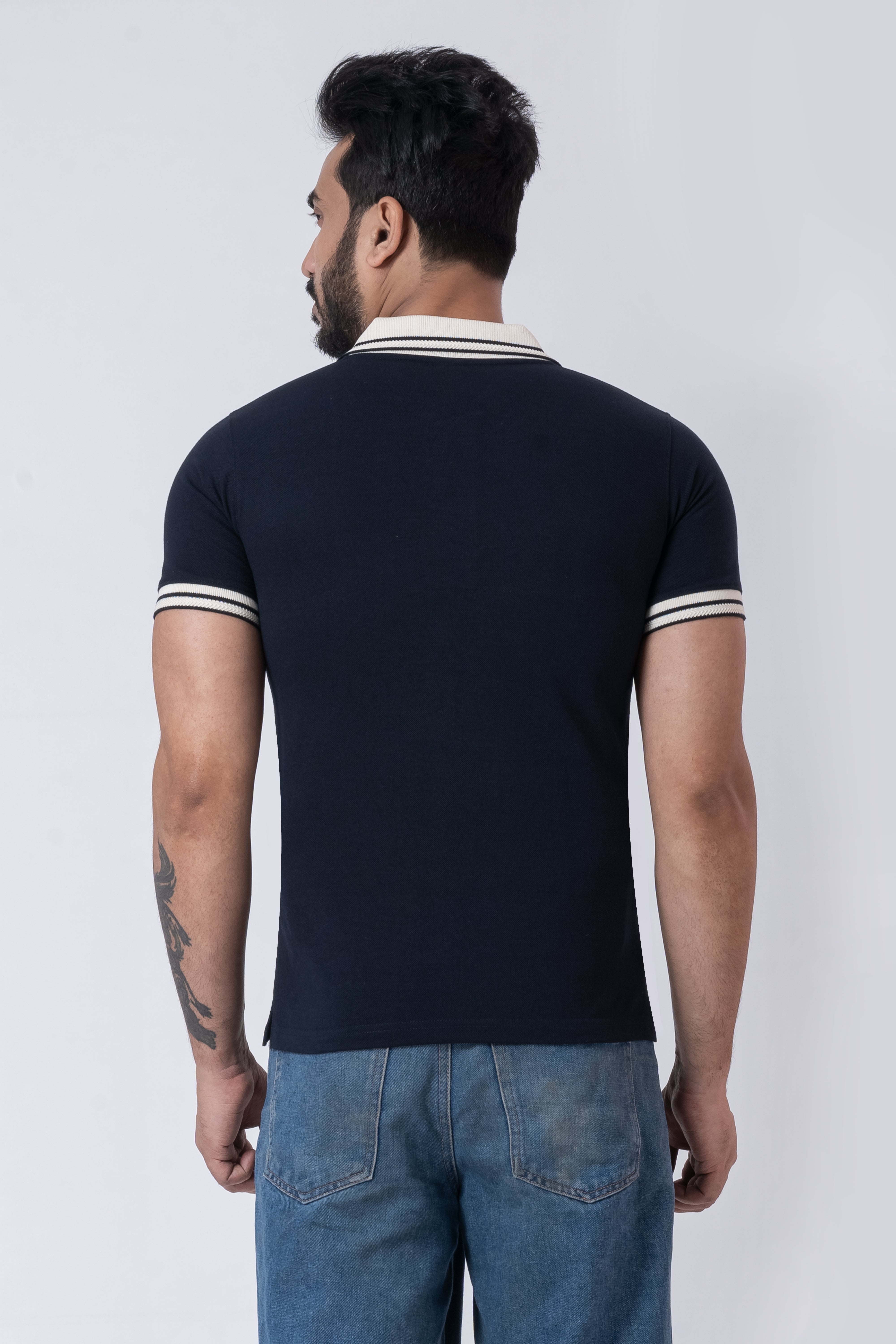 JACOB LOUIS  Cotton Blended Regular Fit Polo T-Shirt for men