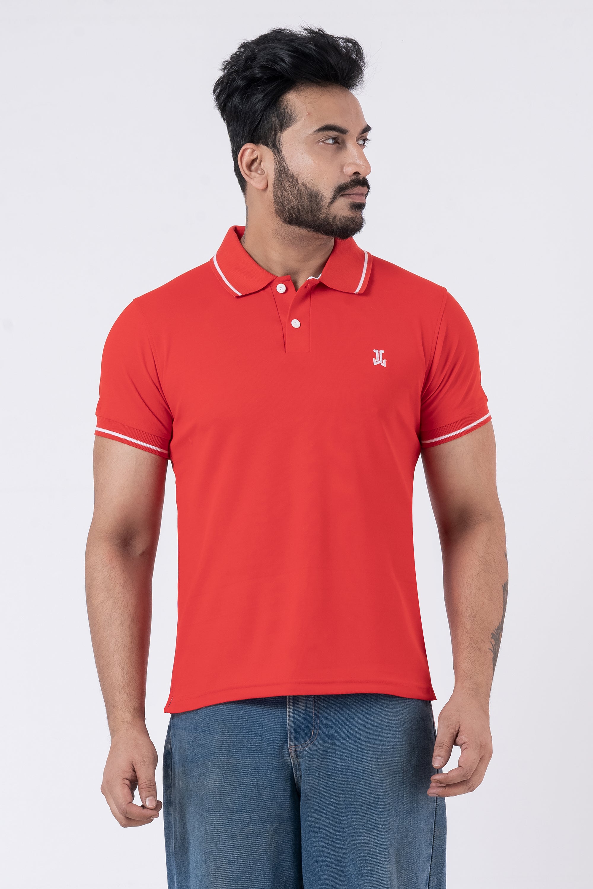 JACOB LOUIS Poly Cotton Blended Premium Polo T-Shirt For Men ⭐⭐⭐⭐⭐