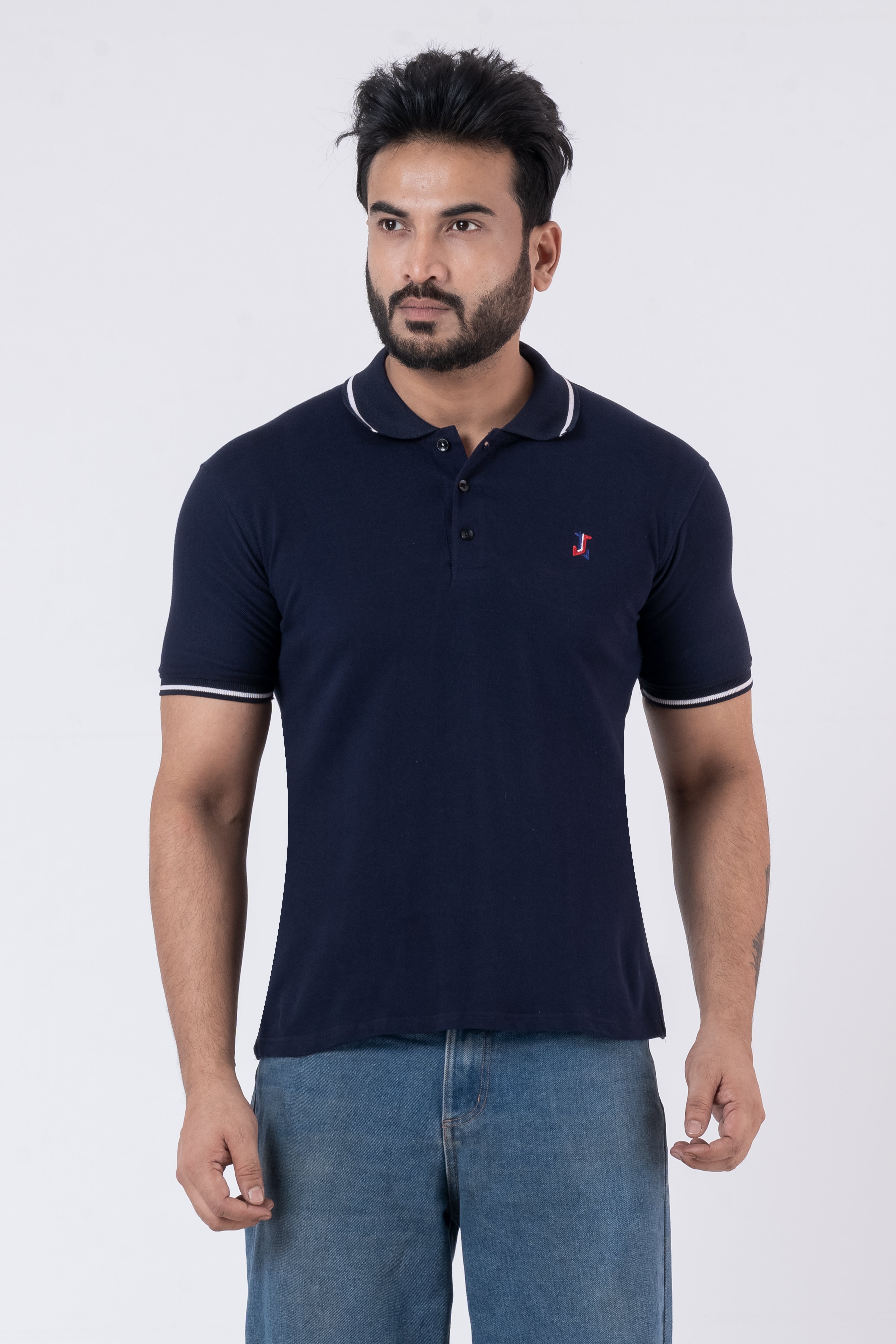 JACOB LOUIS Cotton Blended Premium Polo T-Shirt For Men ⭐⭐⭐⭐⭐