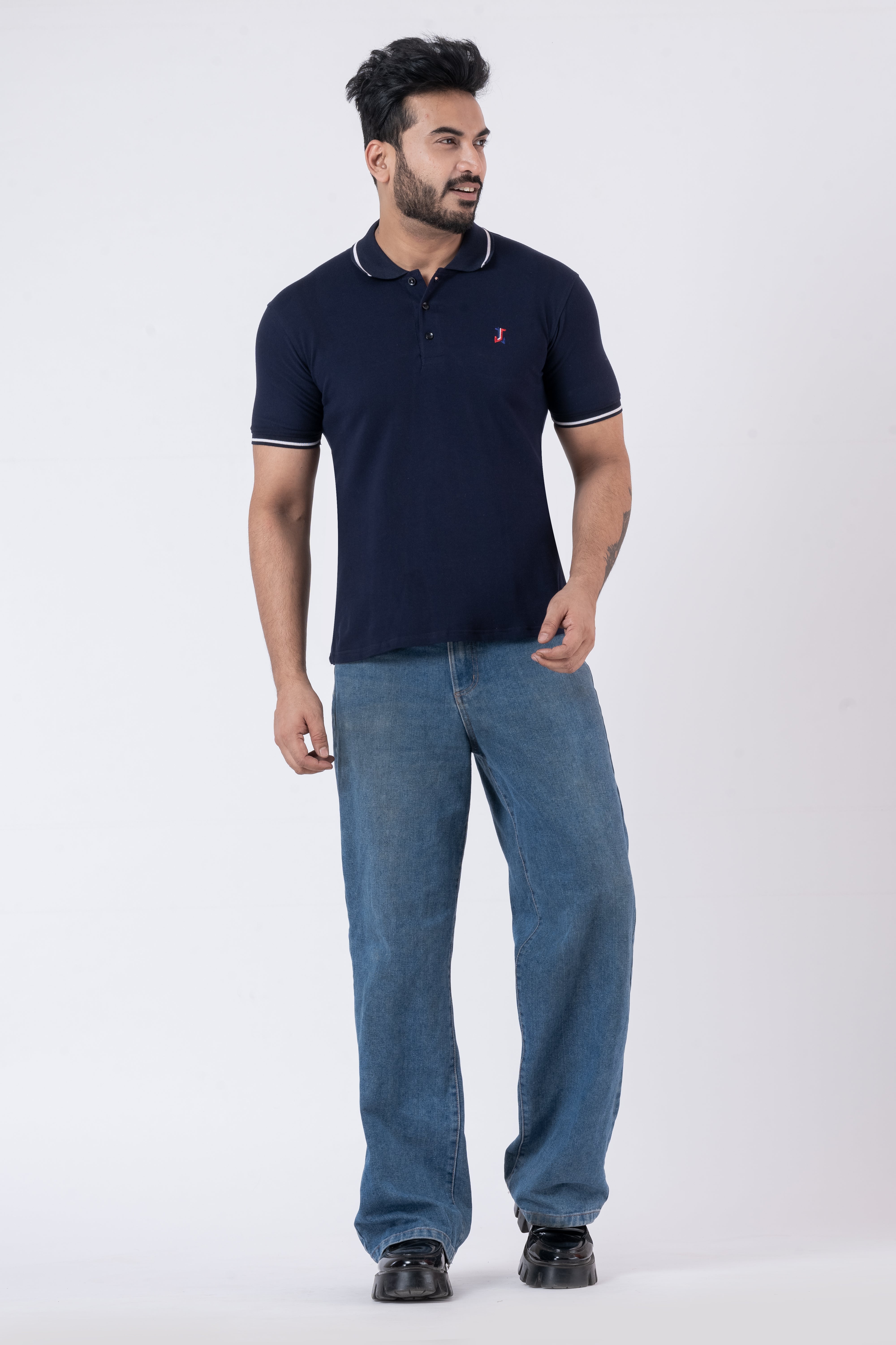 JACOB LOUIS Cotton Blended Premium Polo T-Shirt For Men ⭐⭐⭐⭐⭐