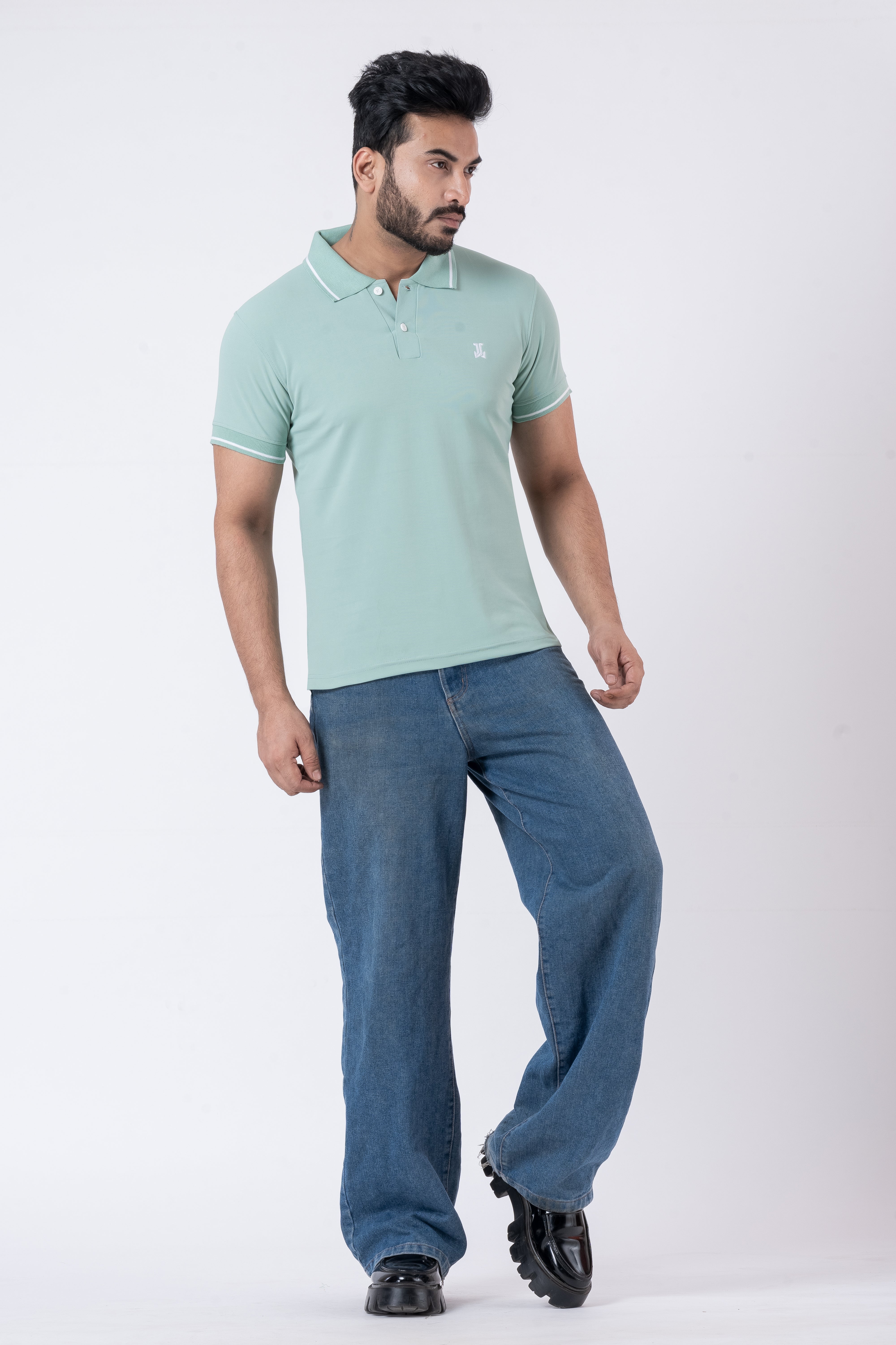 JACOB LOUIS Poly Cotton Blended Premium Polo T-Shirt For Men ⭐⭐⭐⭐⭐
