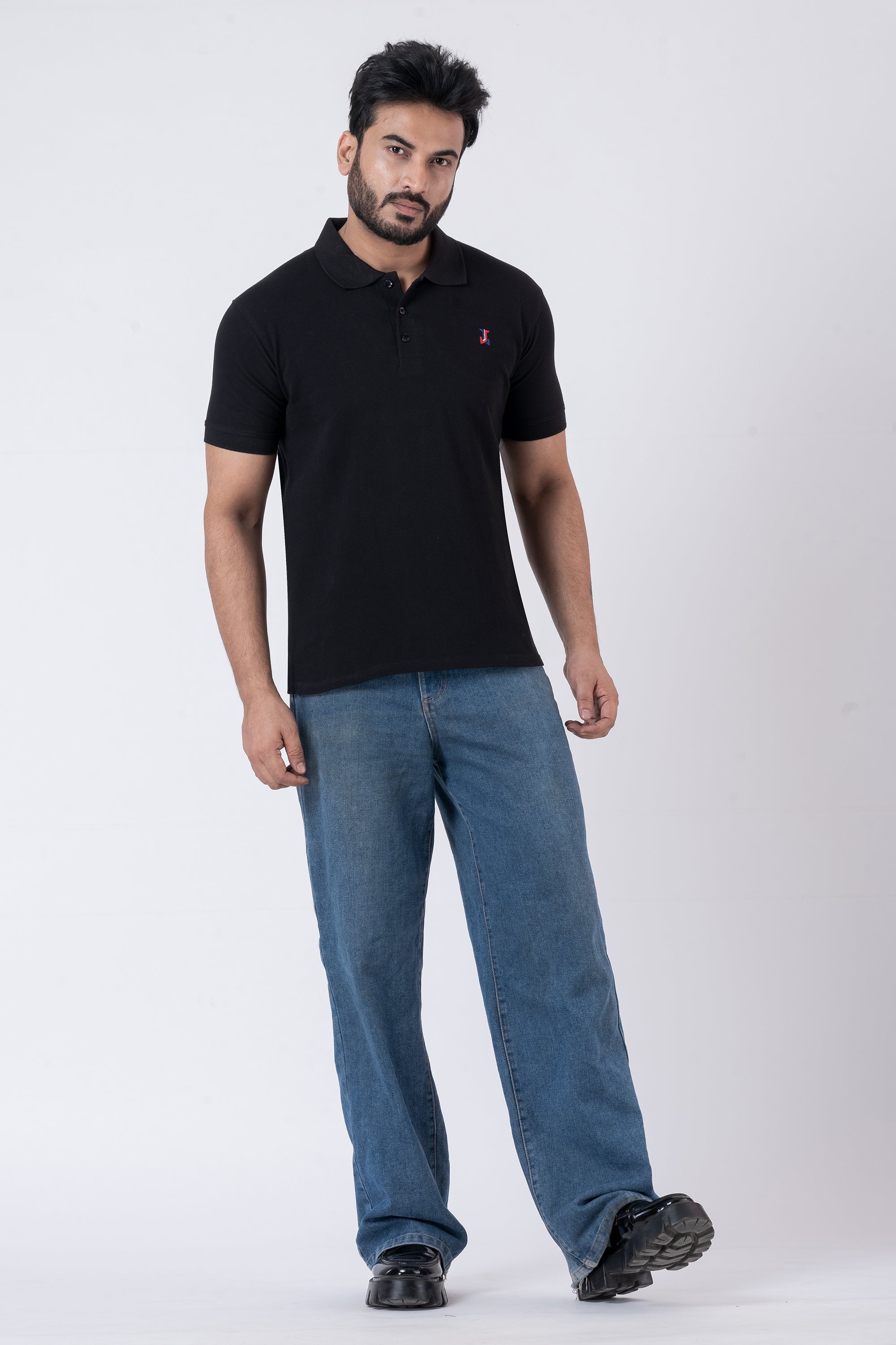 JACOB LOUIS Cotton Blended Premium Polo T-Shirt For Men ⭐⭐⭐⭐⭐