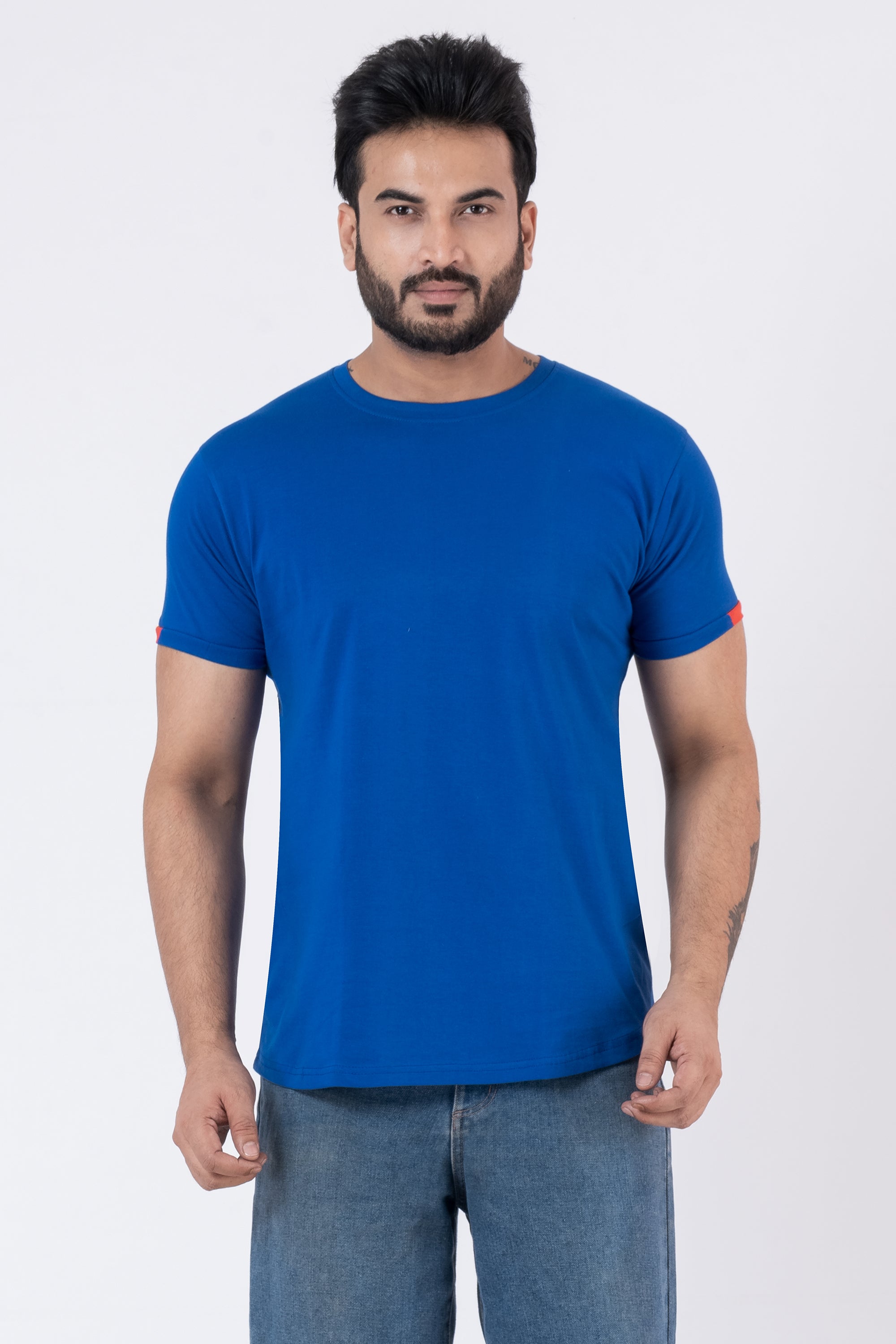 JACOB LOUIS High -Quality Men's Cotton Round Neck T -Shirt