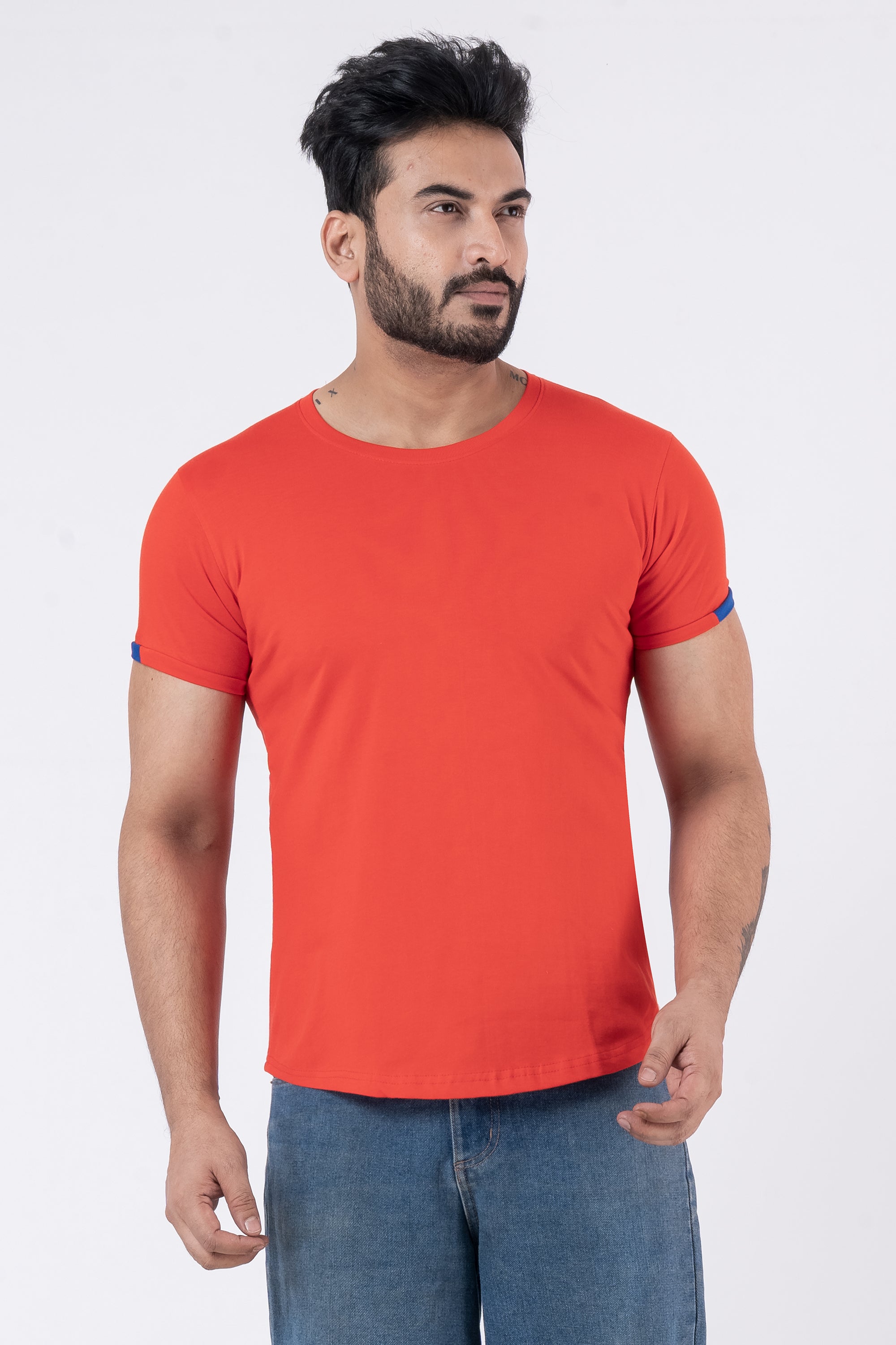 JACOB LOUIS High -Quality Men's Cotton Round Neck T -Shirt