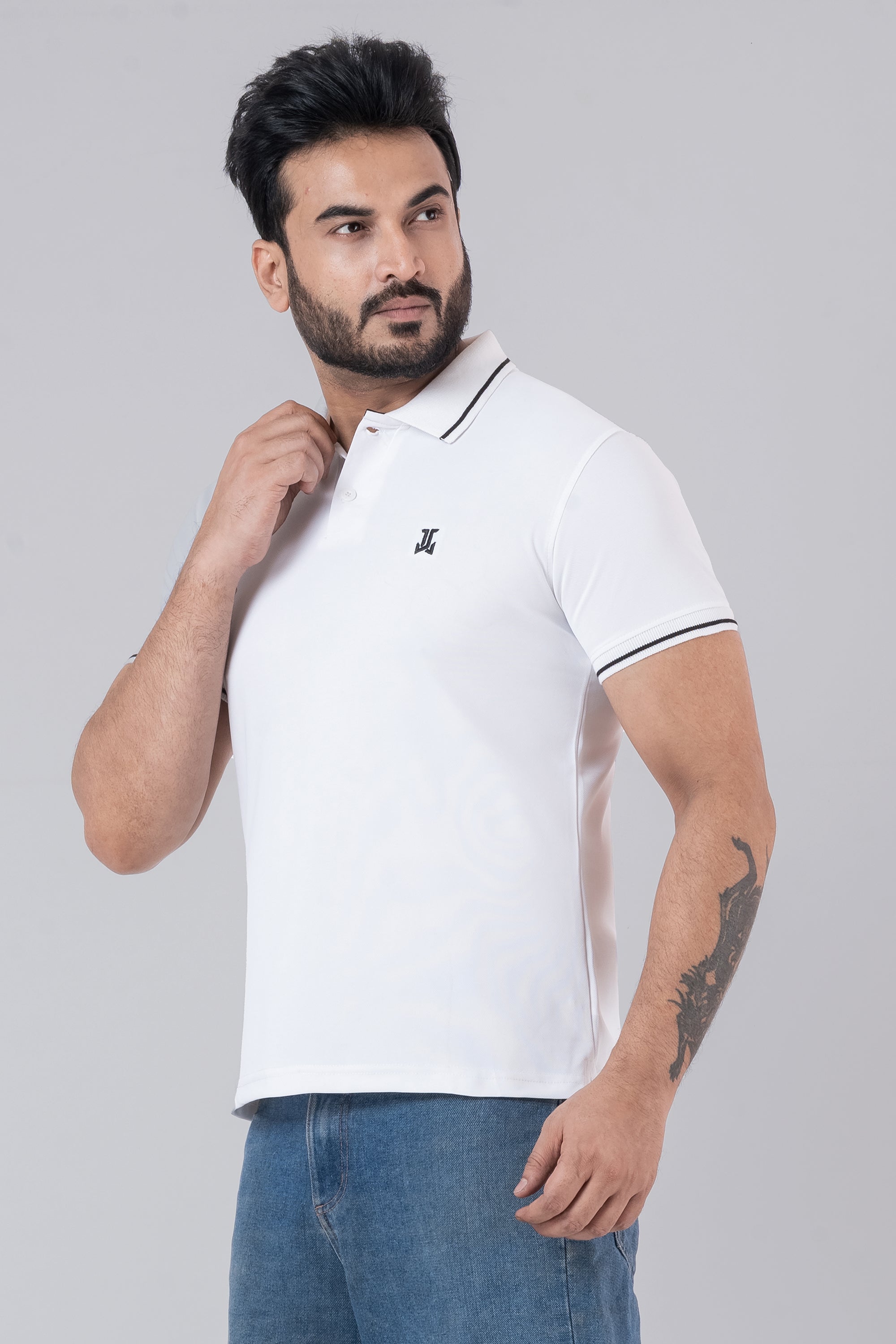 JACOB LOUIS Poly Cotton Blended Premium Polo T-Shirt For Men ⭐⭐⭐⭐⭐