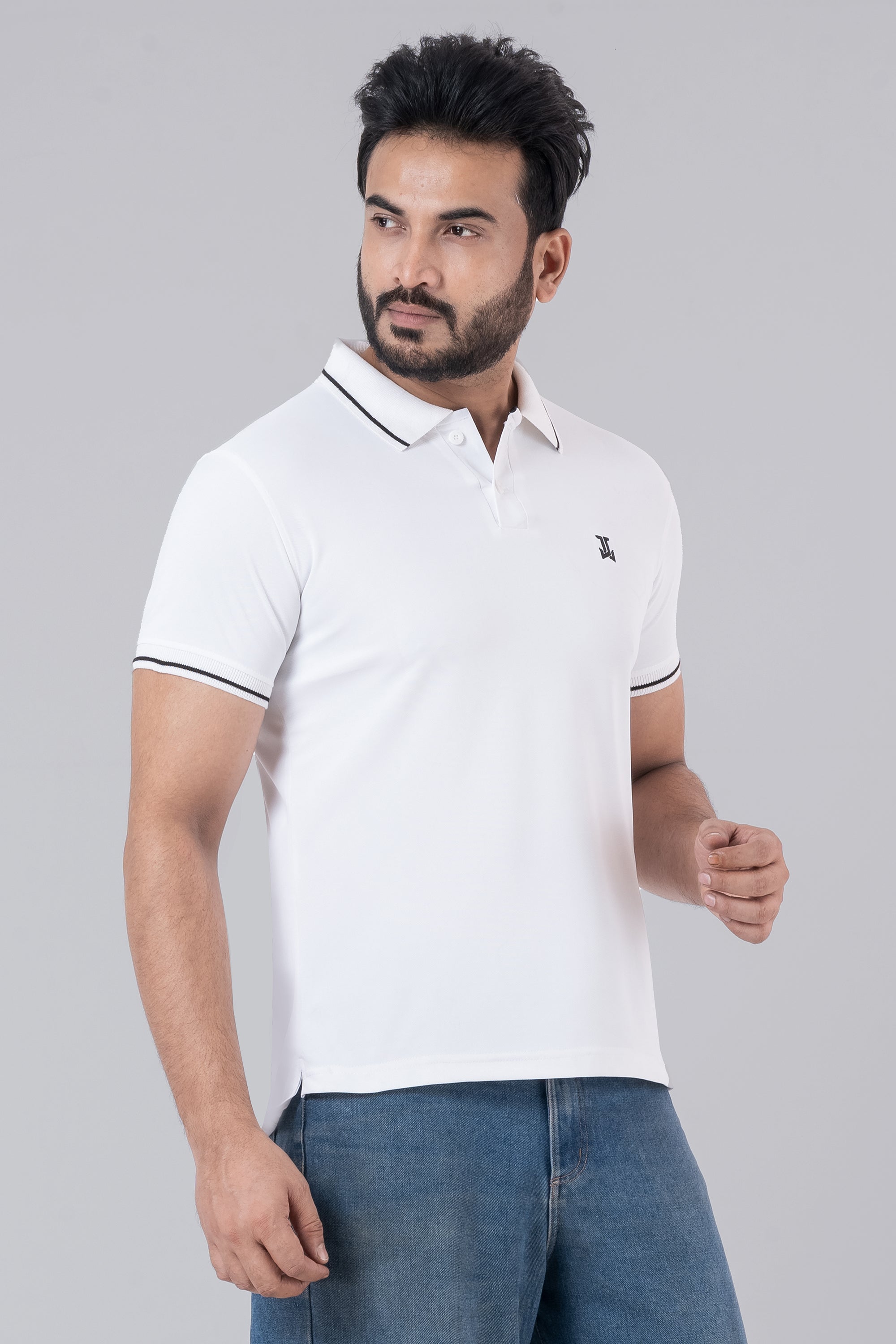 JACOB LOUIS Poly Cotton Blended Premium Polo T-Shirt For Men ⭐⭐⭐⭐⭐