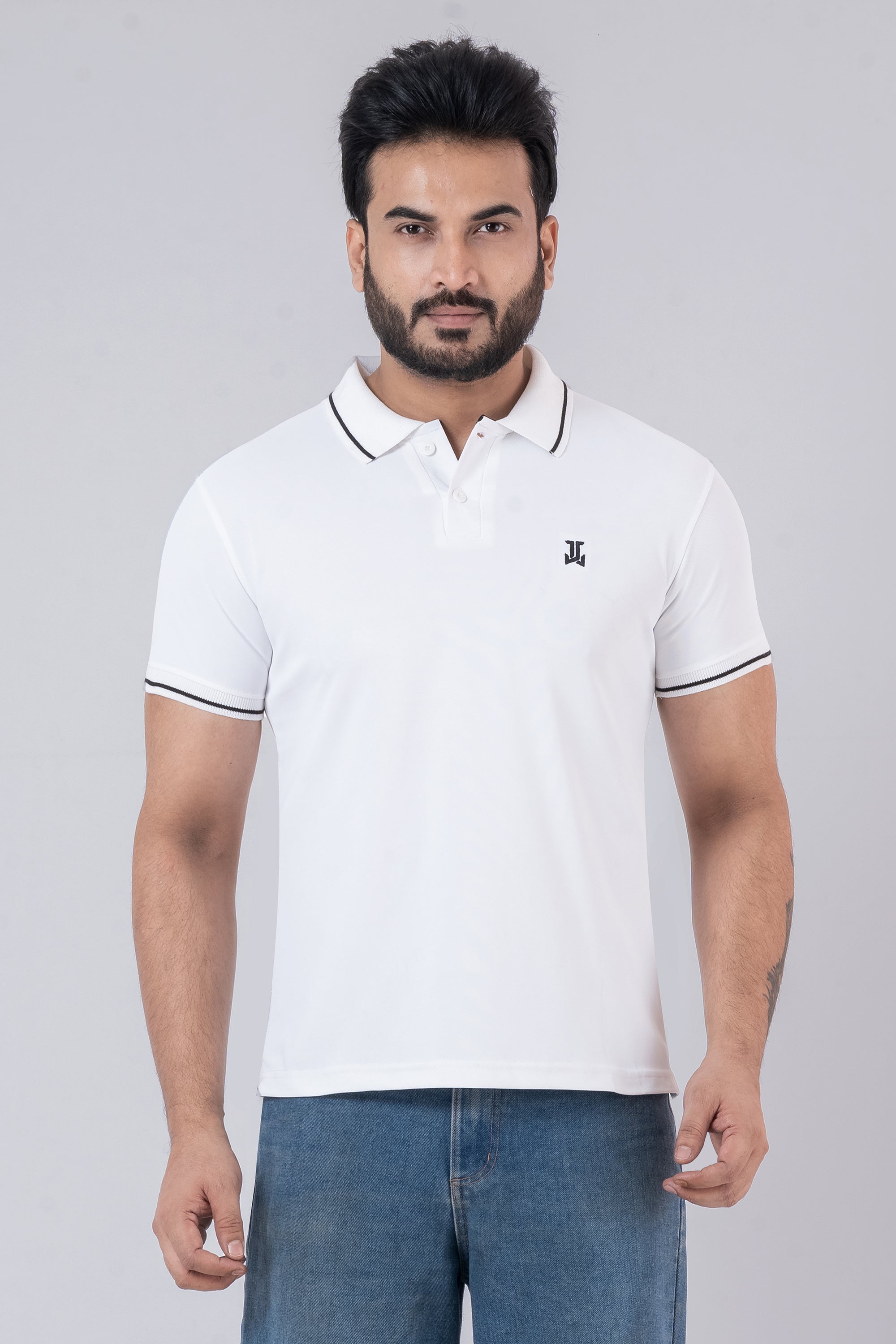 JACOB LOUIS Poly Cotton Blended Premium Polo T-Shirt For Men ⭐⭐⭐⭐⭐