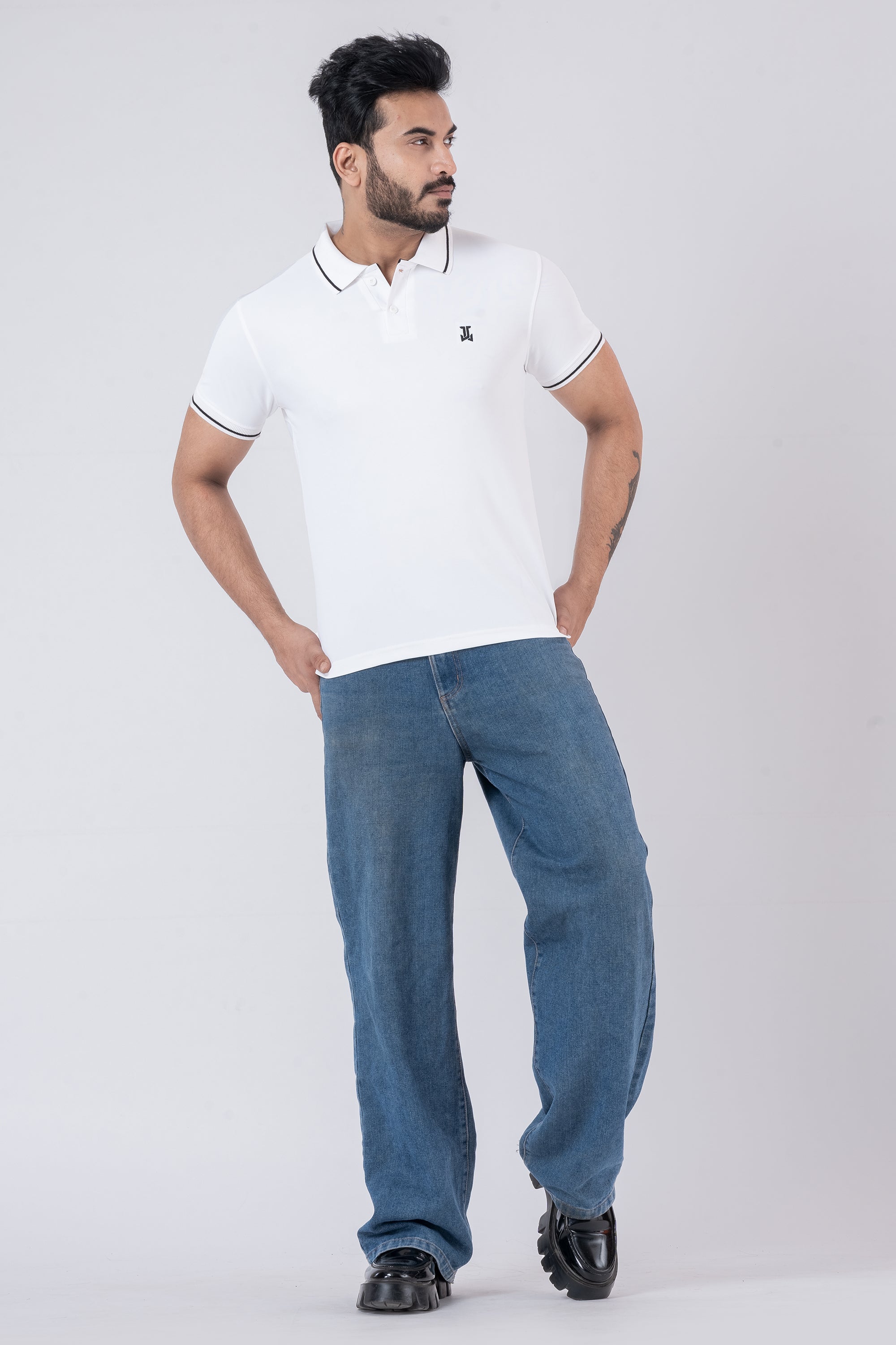 JACOB LOUIS Poly Cotton Blended Premium Polo T-Shirt For Men ⭐⭐⭐⭐⭐