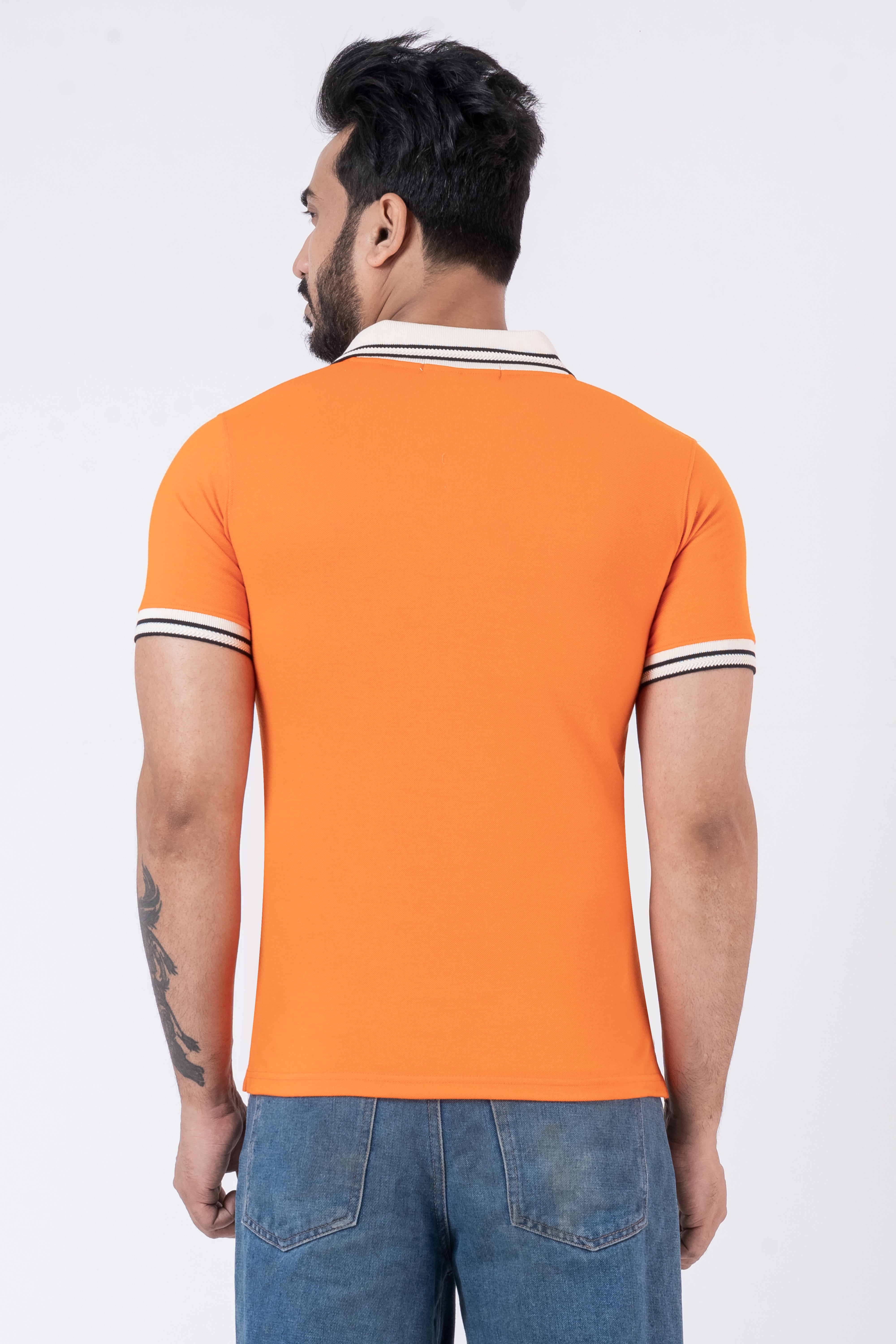 JACOB LOUIS  Cotton Blended Regular Fit Polo T-Shirt for men