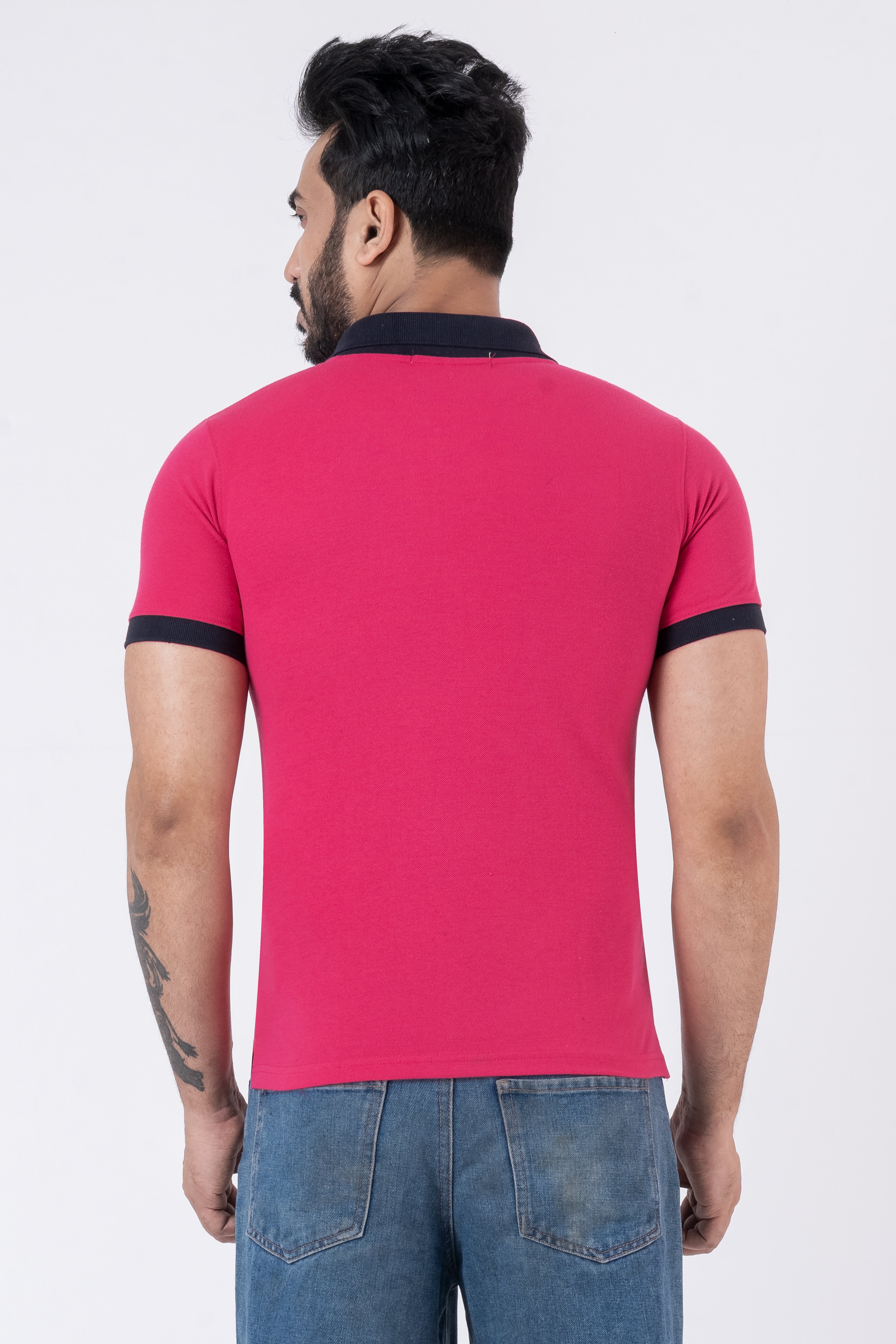 JACOB LOUIS  Cotton Blended Regular Fit Polo T-Shirt for men