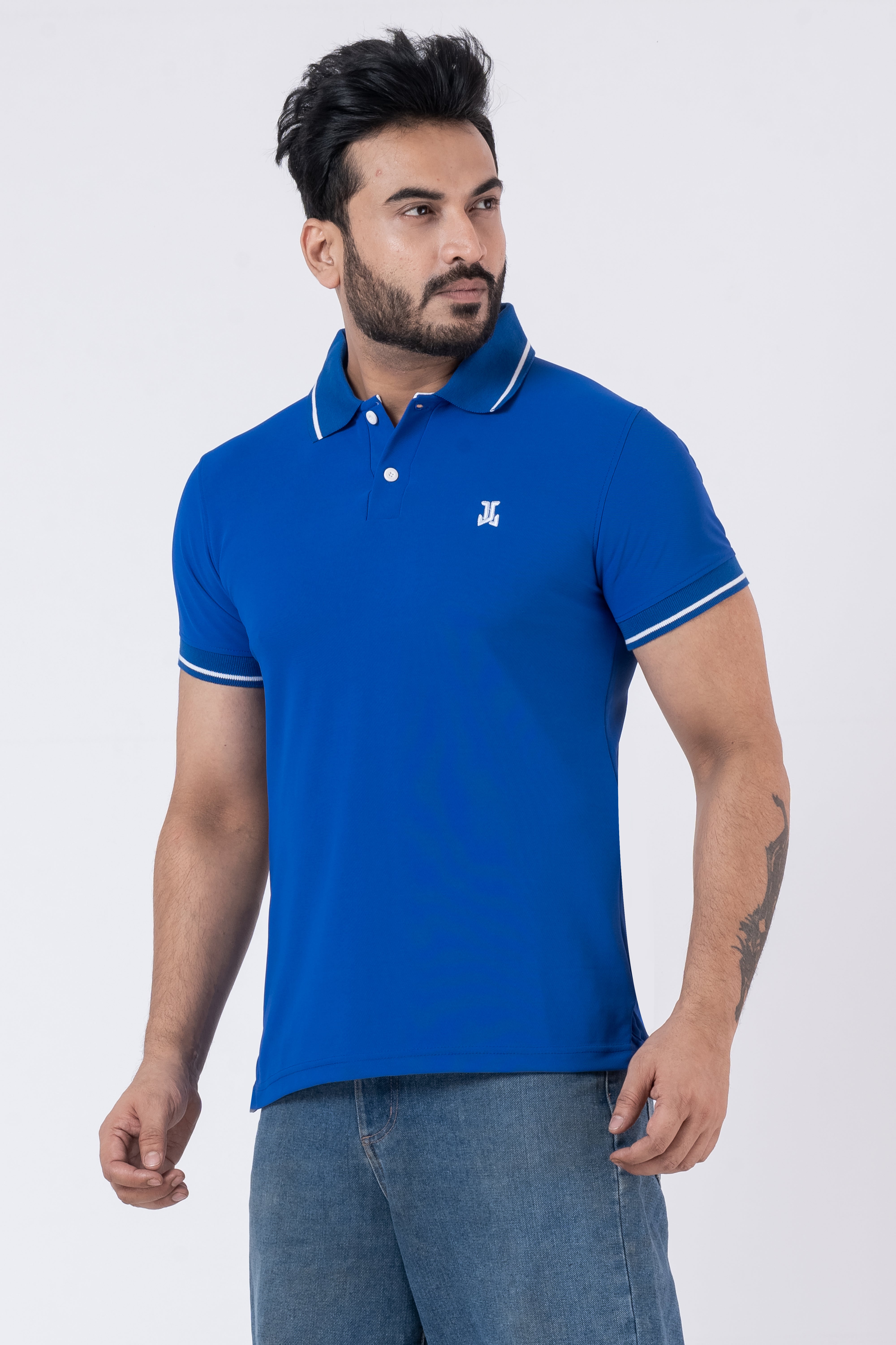 JACOB LOUIS Poly Cotton Blended Premium Polo T-Shirt For Men ⭐⭐⭐⭐⭐