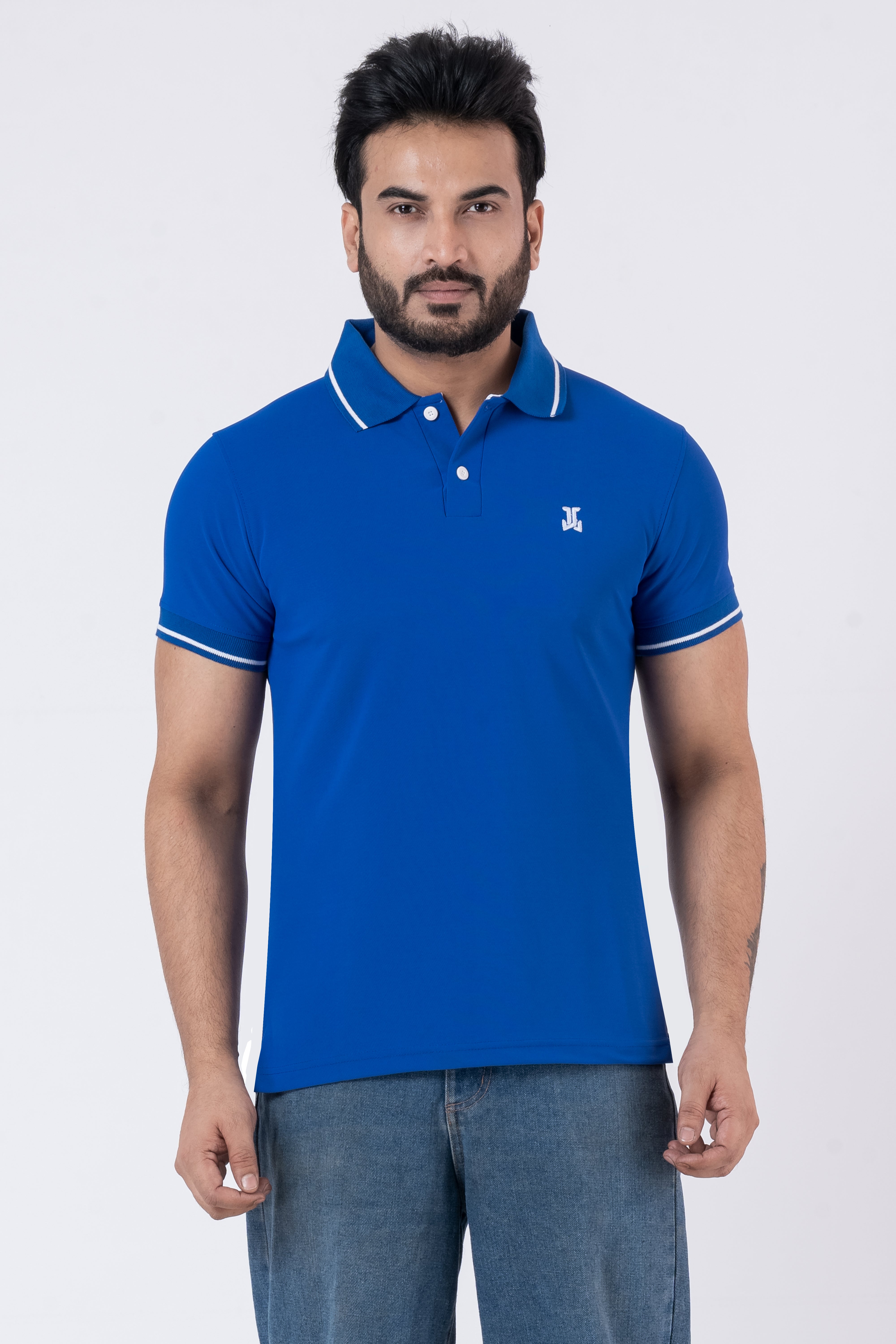 JACOB LOUIS Poly Cotton Blended Premium Polo T-Shirt For Men ⭐⭐⭐⭐⭐