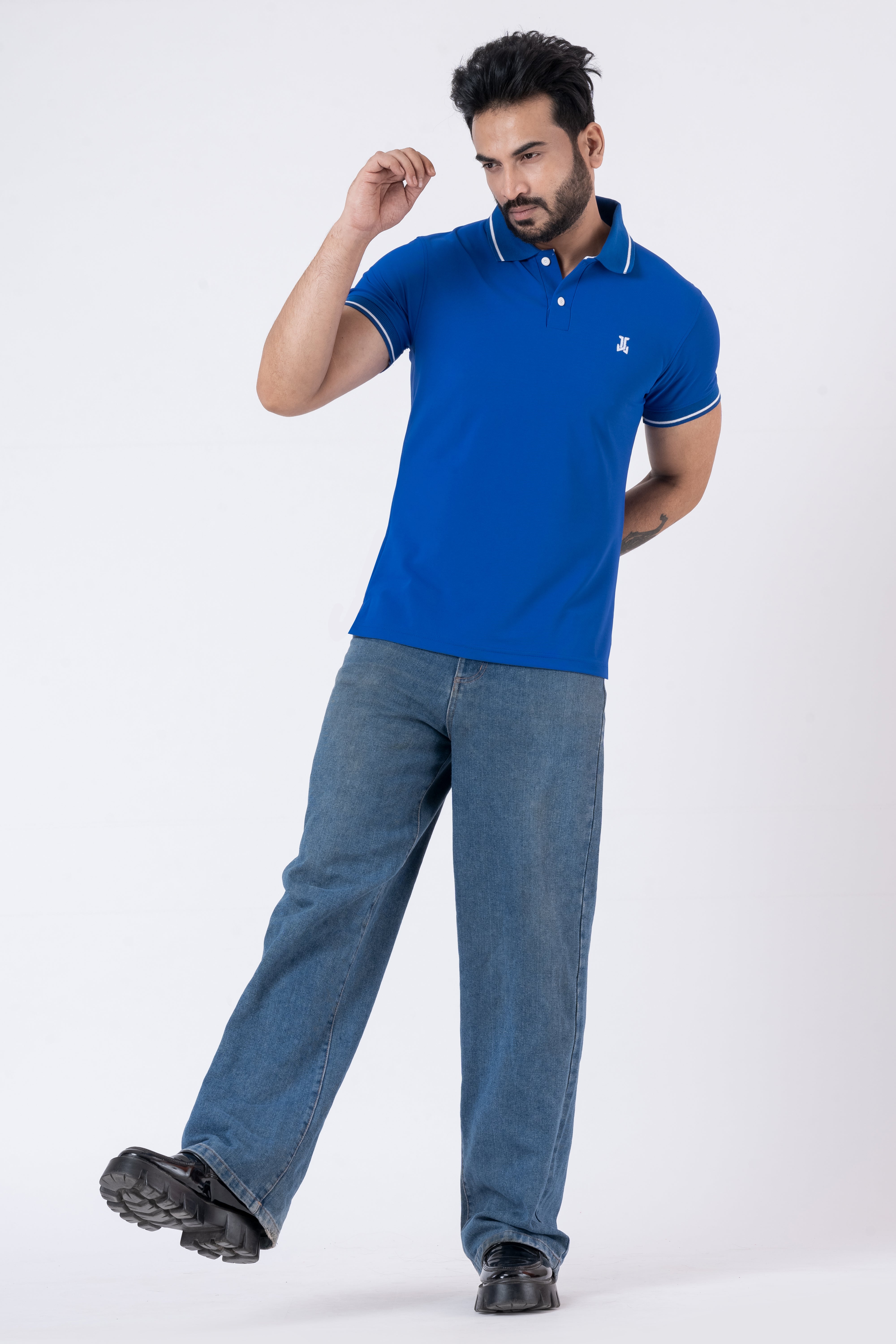 JACOB LOUIS Poly Cotton Blended Premium Polo T-Shirt For Men ⭐⭐⭐⭐⭐