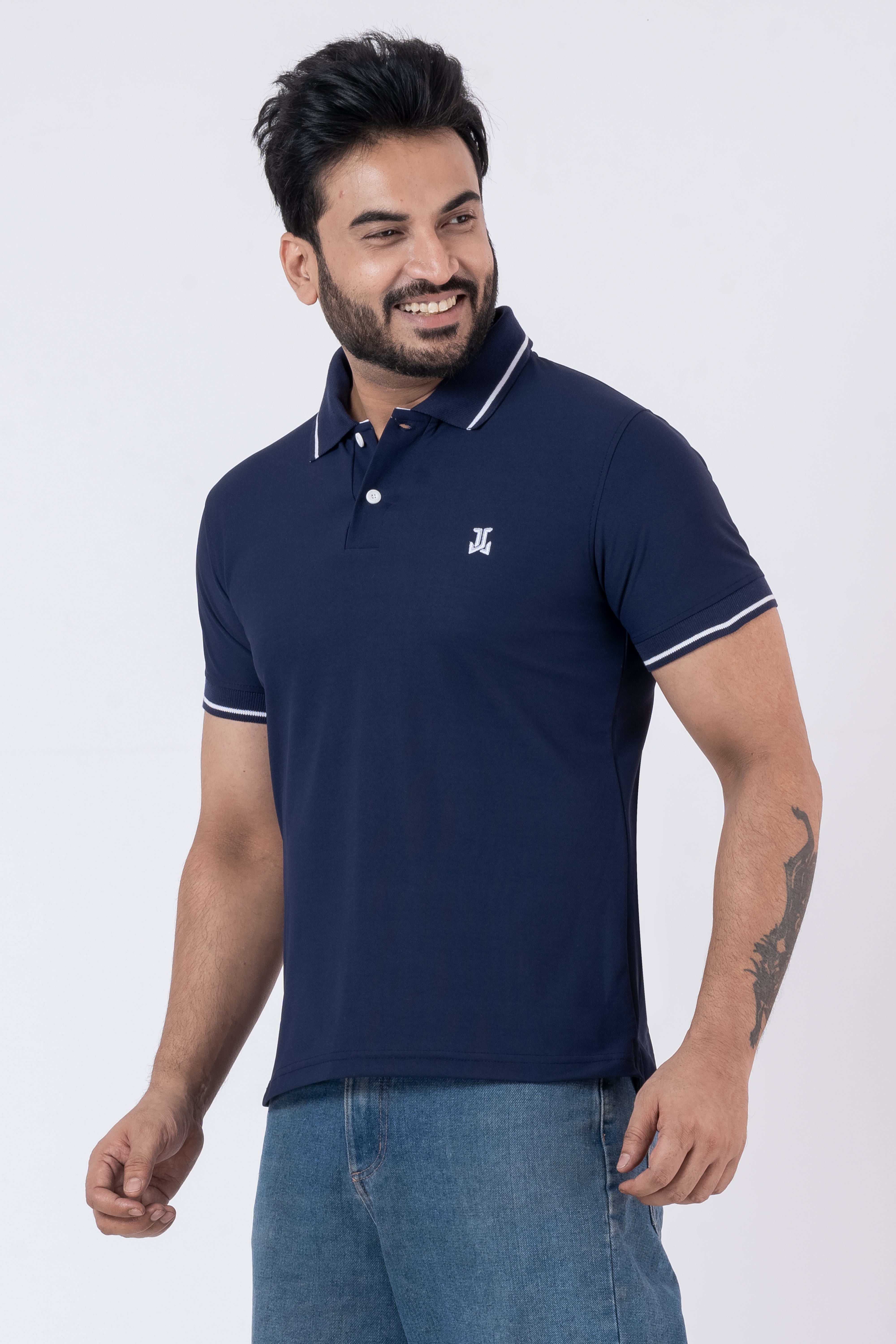 JACOB LOUIS Poly Cotton Blended Premium Polo T-Shirt For Men ⭐⭐⭐⭐⭐