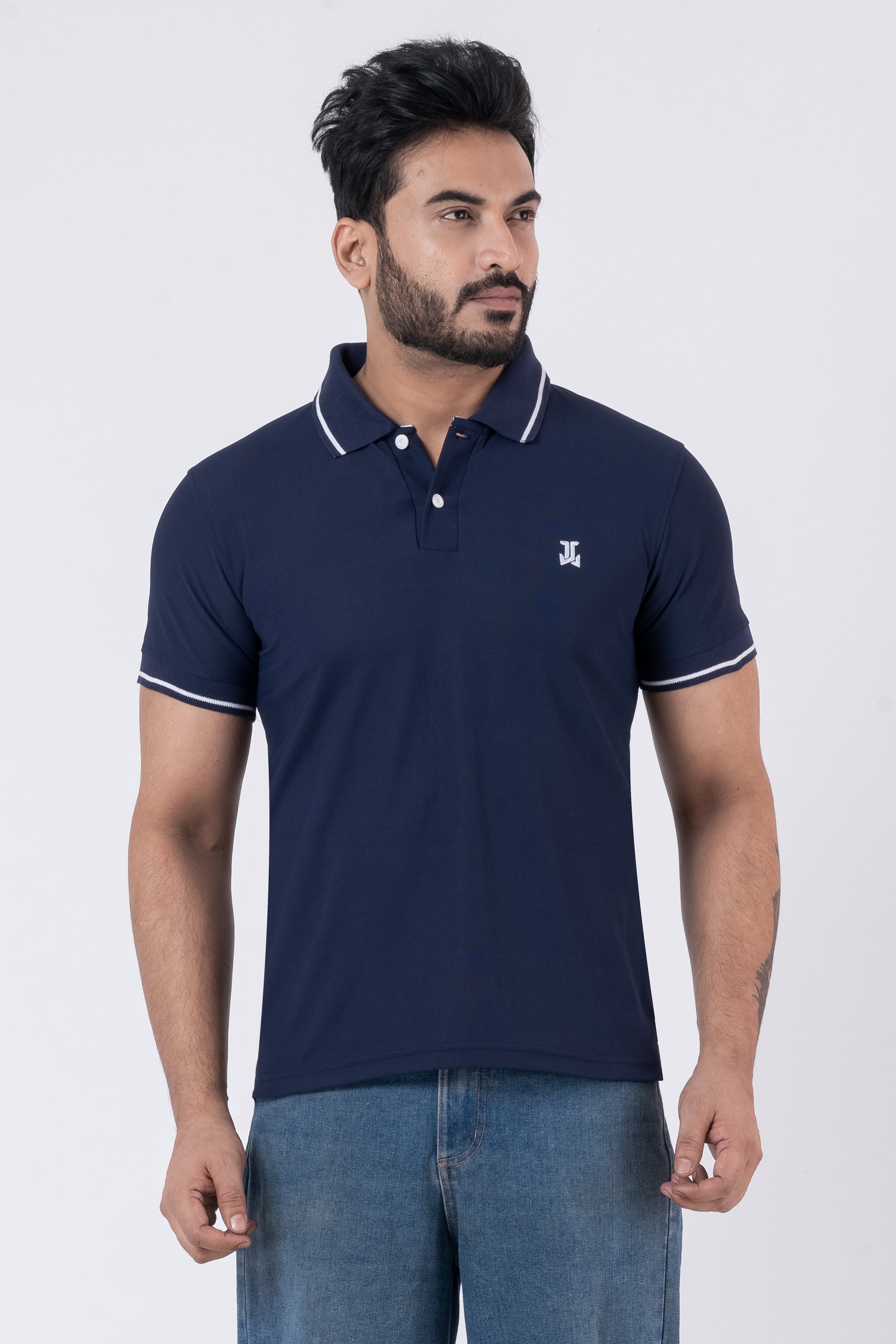 JACOB LOUIS Poly Cotton Blended Premium Polo T-Shirt For Men ⭐⭐⭐⭐⭐