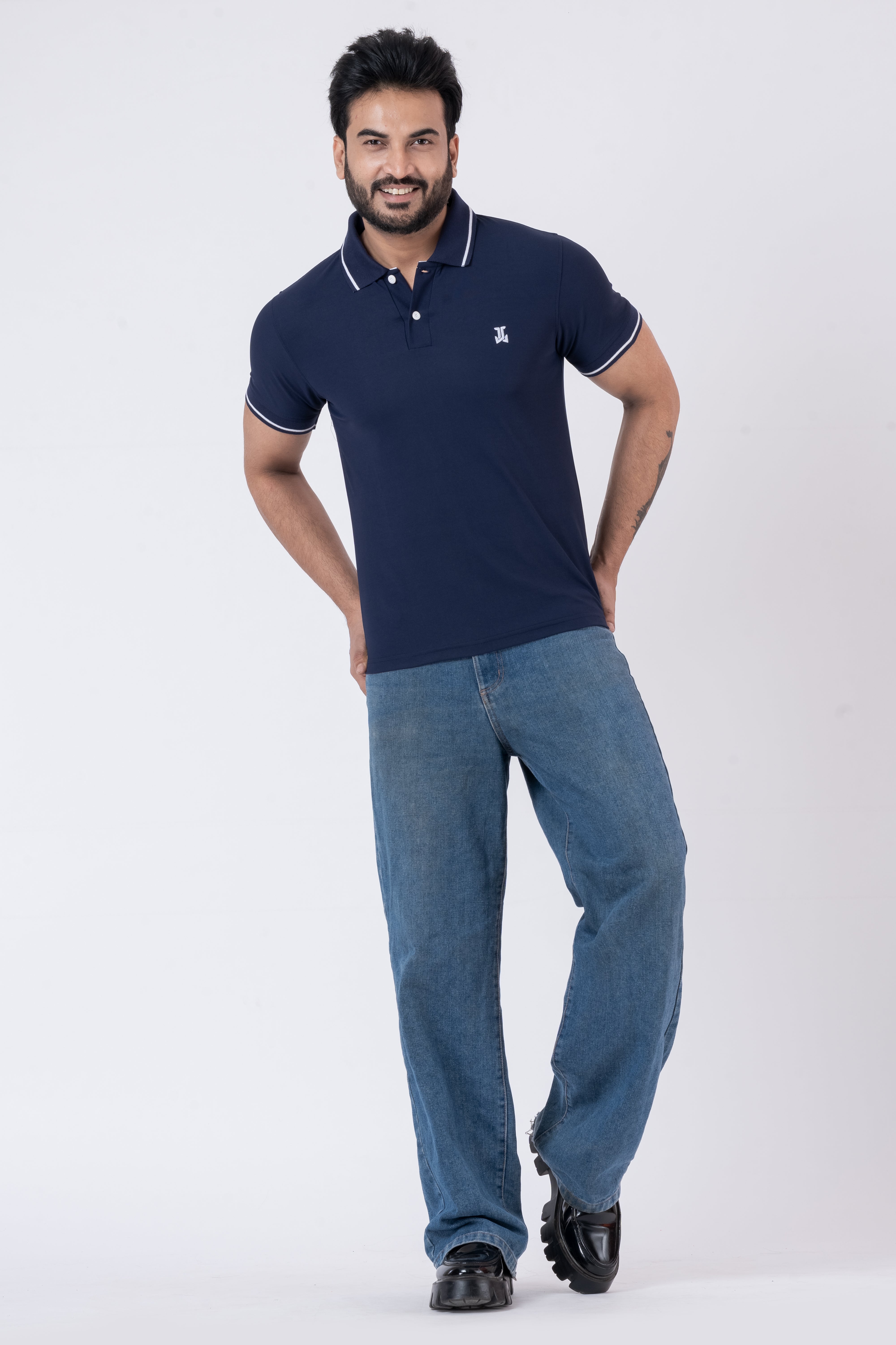 JACOB LOUIS Poly Cotton Blended Premium Polo T-Shirt For Men ⭐⭐⭐⭐⭐