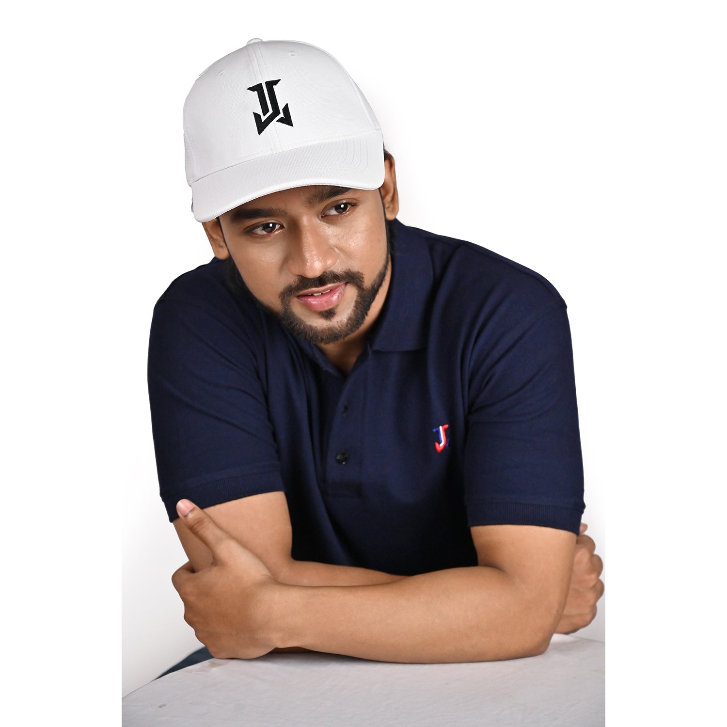 Jacob louis mens white cap