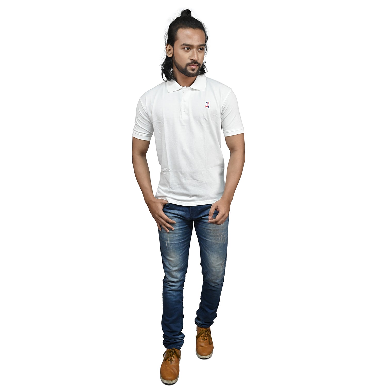 Jacob louis white polo tshirt 