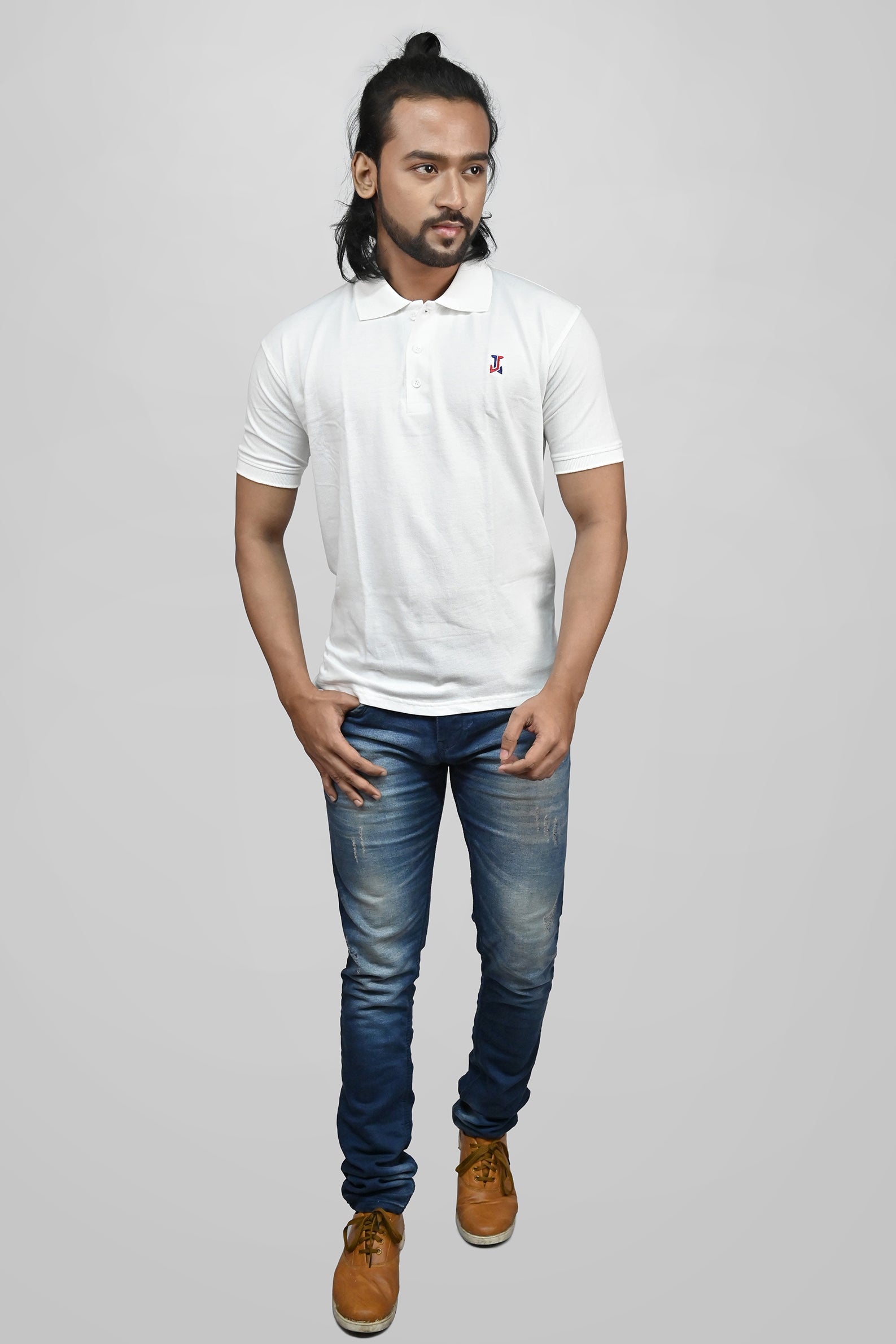 JACOB LOUIS Cotton Blended Premium Polo T-Shirt For Men ⭐⭐⭐⭐⭐