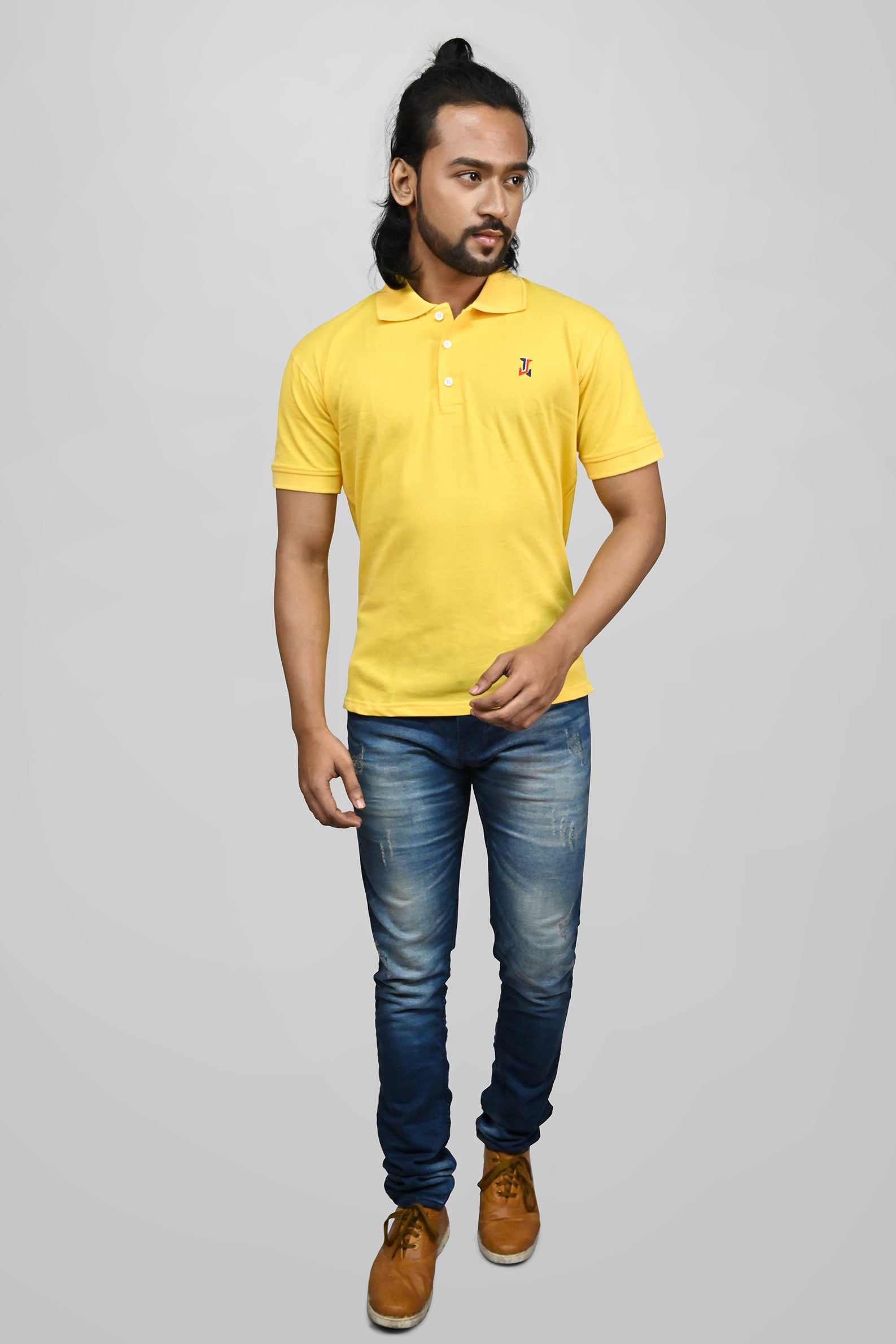 JACOB LOUIS Cotton Blended Premium Polo T-Shirt For Men ⭐⭐⭐⭐⭐