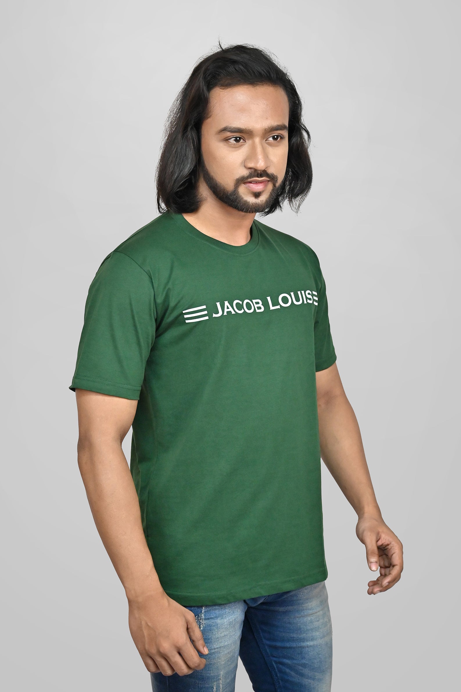 JACOB LOUIS High Quality Premium Men's Comb Cotton Round Neck T-Shirt ⭐⭐⭐⭐⭐