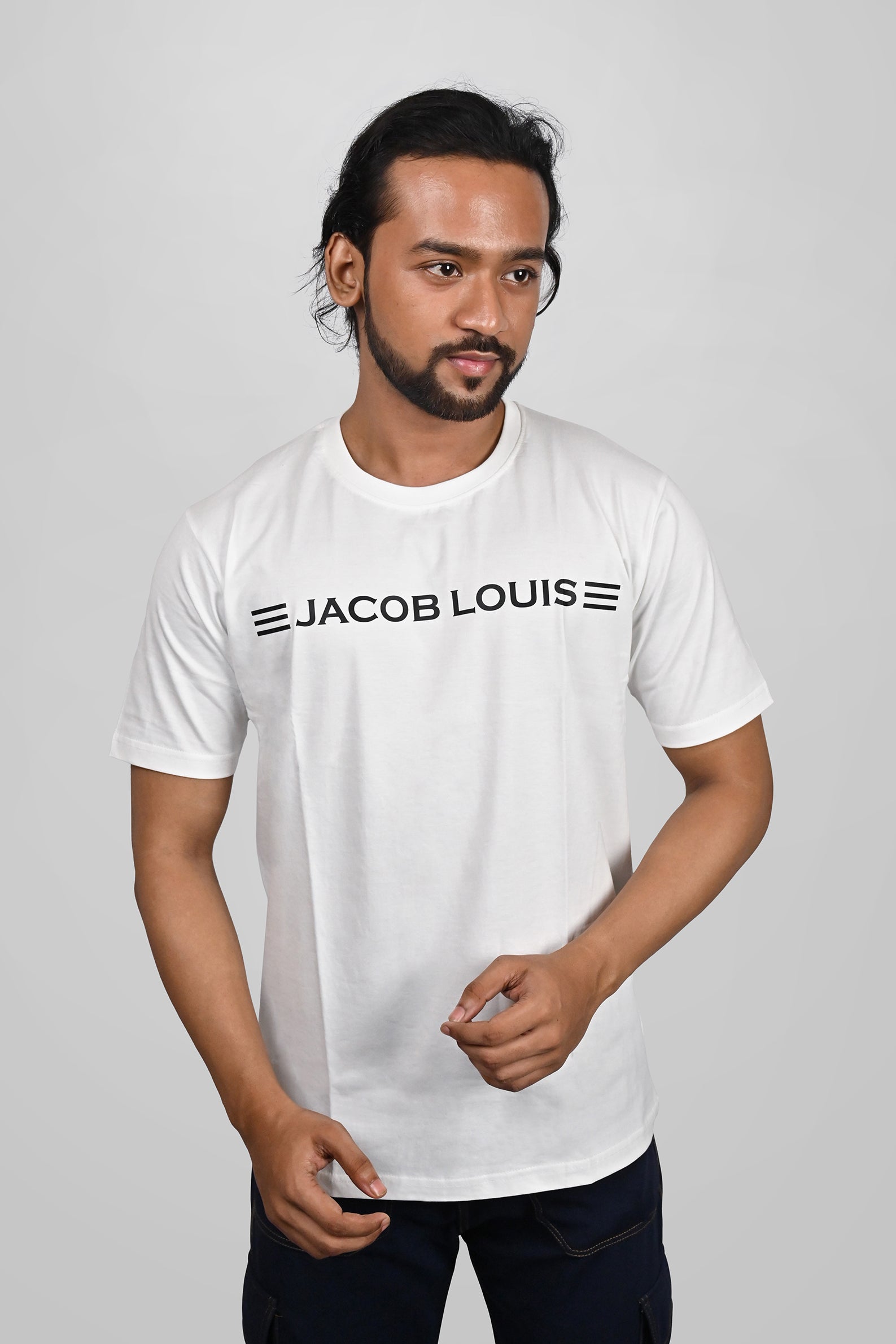 JACOB LOUIS High Quality Premium Men's Comb Cotton Round Neck T-Shirt ⭐⭐⭐⭐⭐