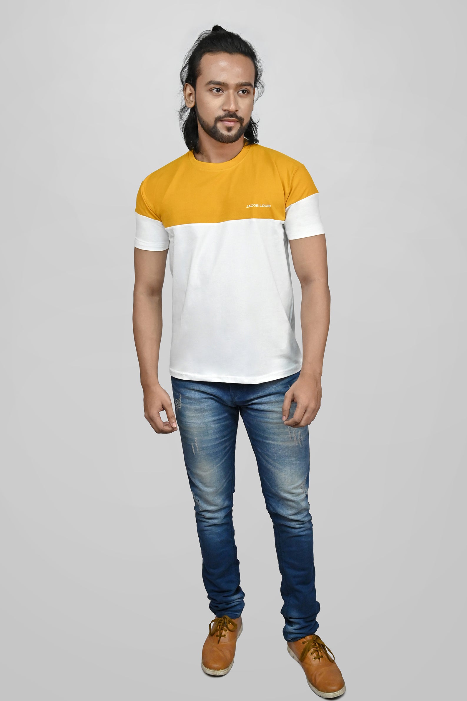JACOB LOUIS Soft Cotton Trendy Premium Round Neck T-Shirt For Men ⭐⭐⭐⭐⭐