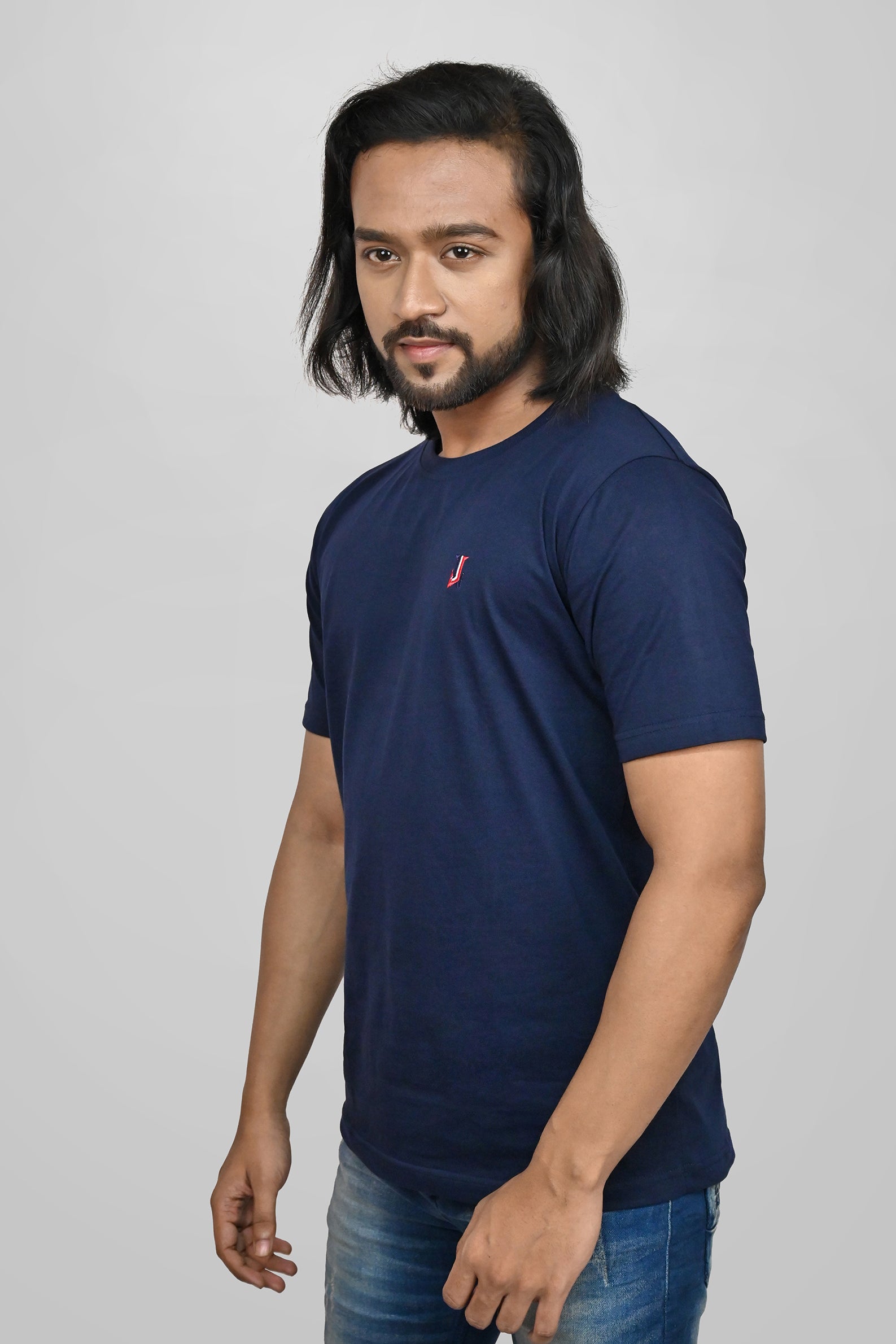 JACOB LOUIS High-Quality Premium Cotton Round Neck T-Shirt For Men ⭐⭐⭐⭐⭐