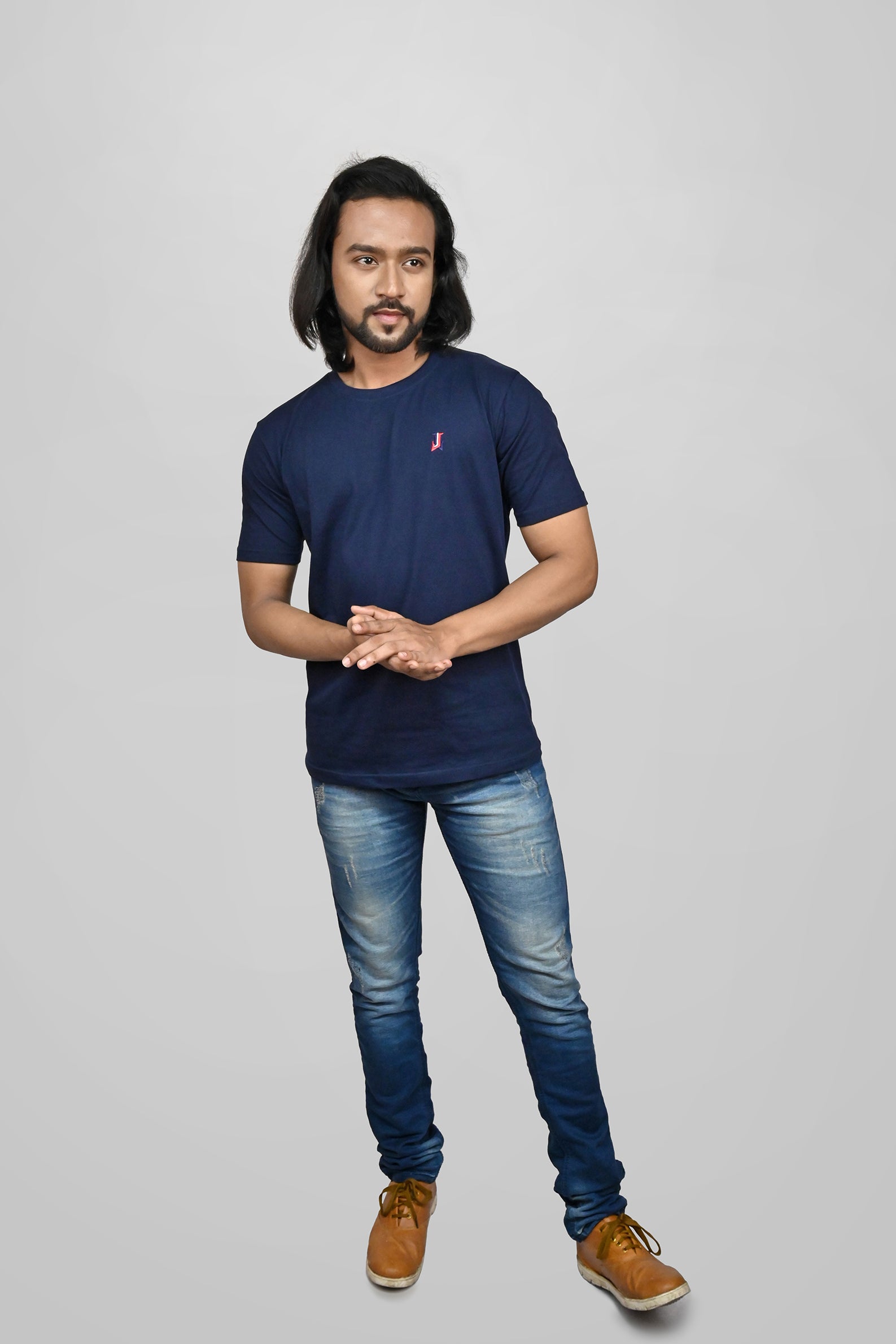 JACOB LOUIS High-Quality Premium Cotton Round Neck T-Shirt For Men ⭐⭐⭐⭐⭐
