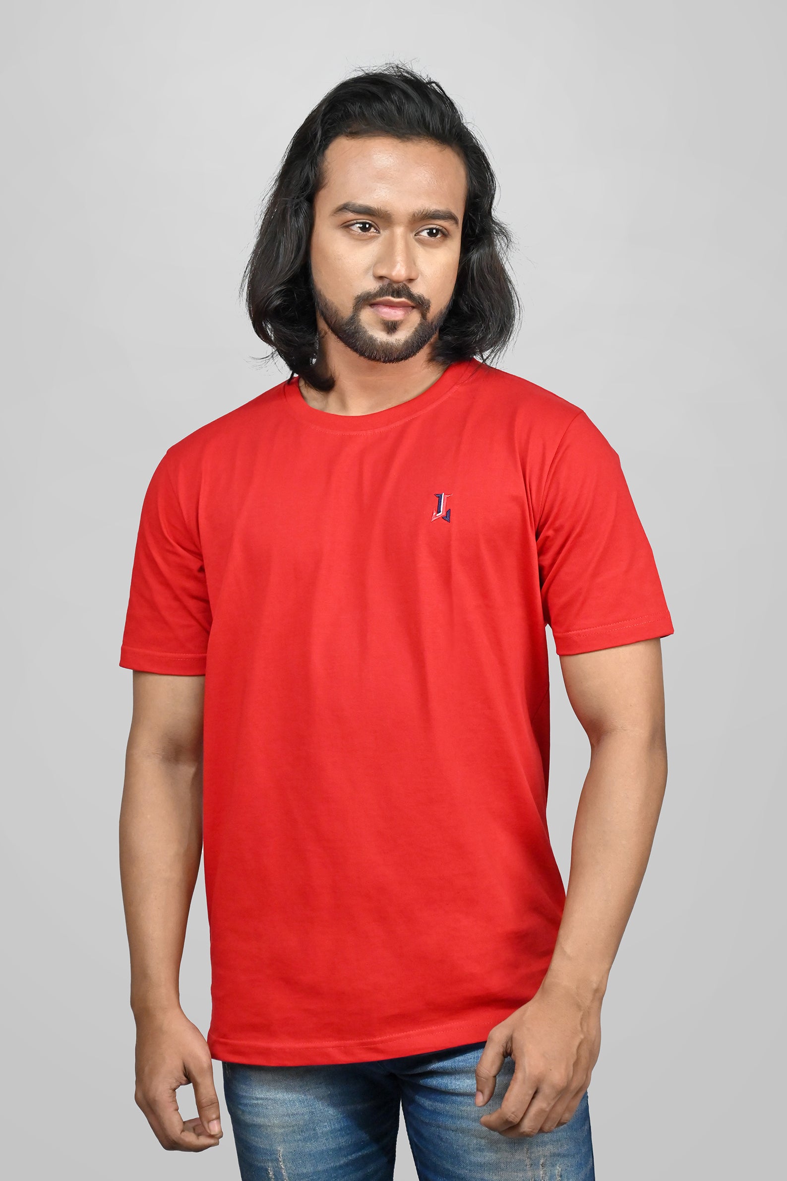 JACOB LOUIS High-Quality Premium Cotton Round Neck T-Shirt For Men ⭐⭐⭐⭐⭐