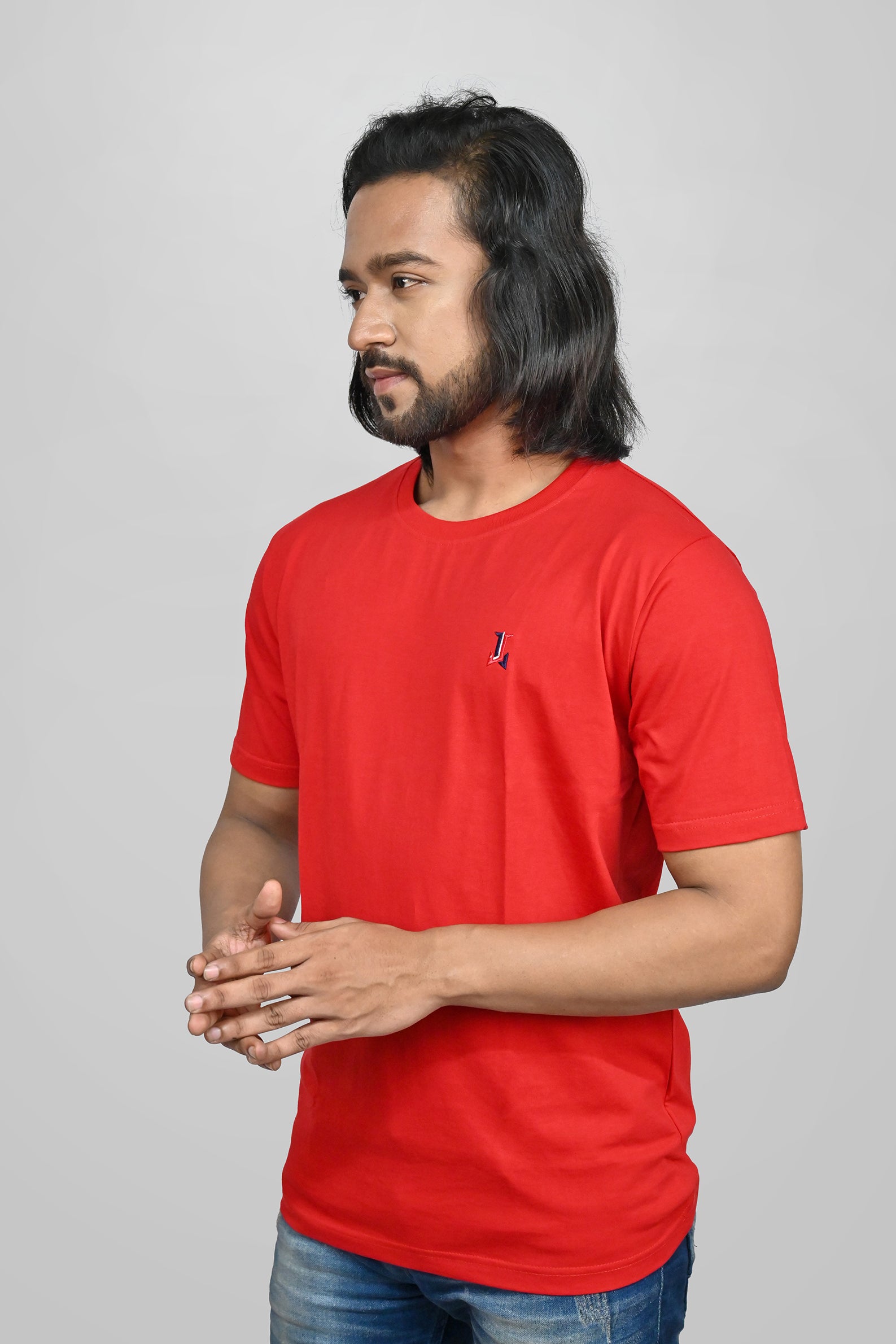 JACOB LOUIS High-Quality Premium Cotton Round Neck T-Shirt For Men ⭐⭐⭐⭐⭐